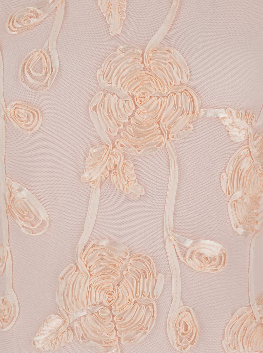 ROTATE BIRGER CHRISTENSEN PINK MINI DRESS WITH FLARED SLEEVES AND ALL-OVER FLORAL EMBROIDERY IN TECH FABRIC STRETCH WOMAN