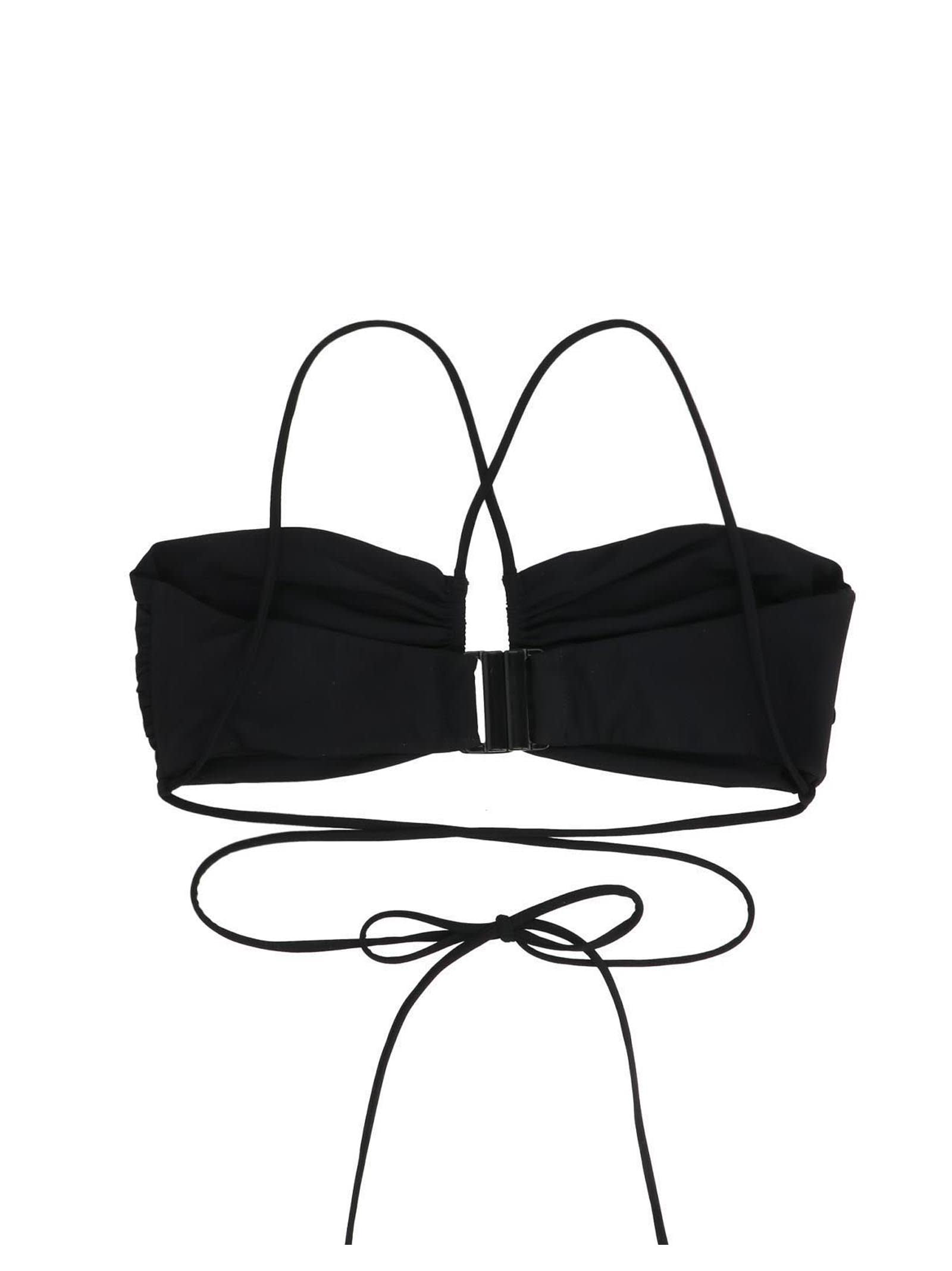 Shop Magda Butrym Cutout Bikini Top In Black