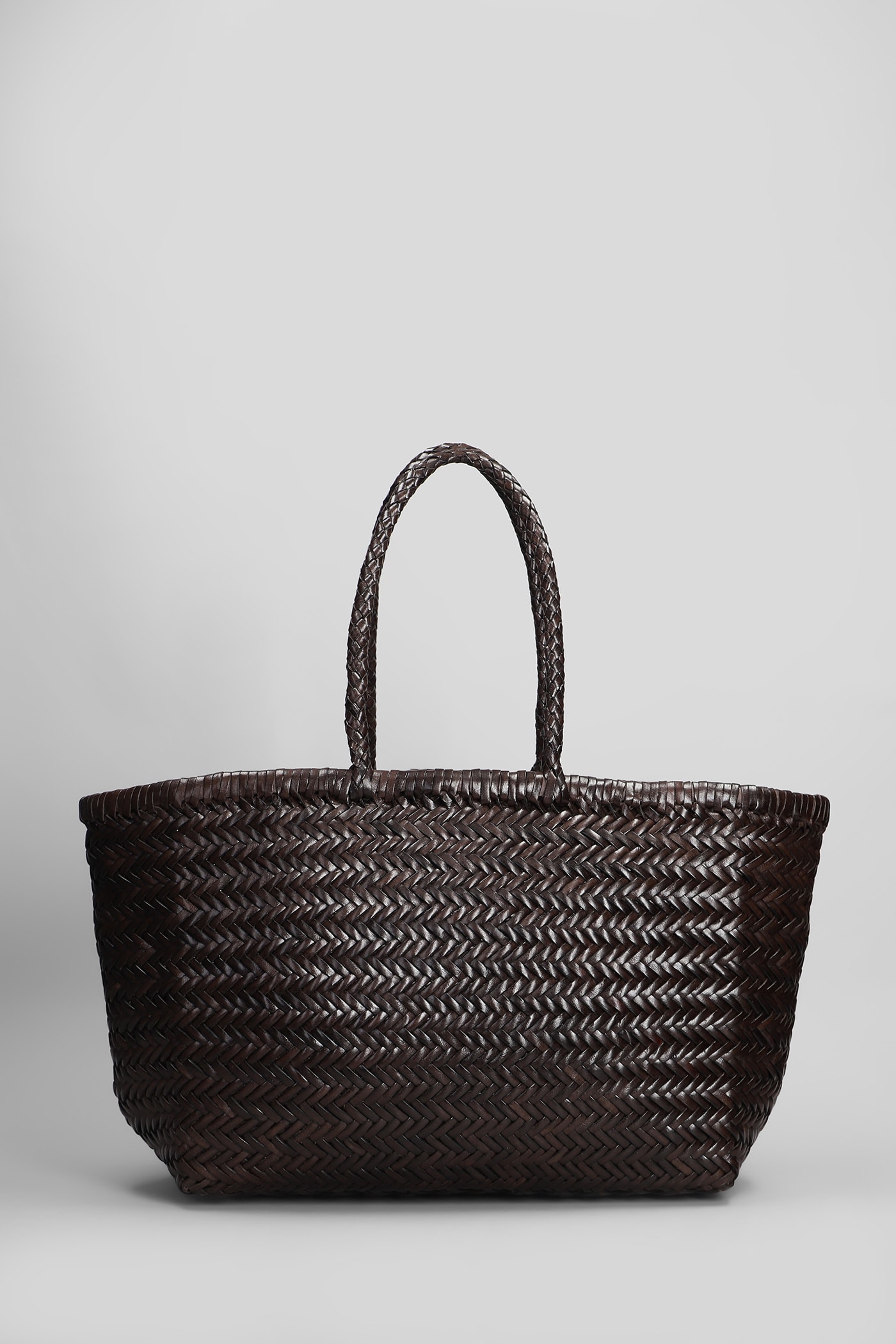 Dragon Diffusion Bamboo Triple Jump Tote In Brown Leather In Brown