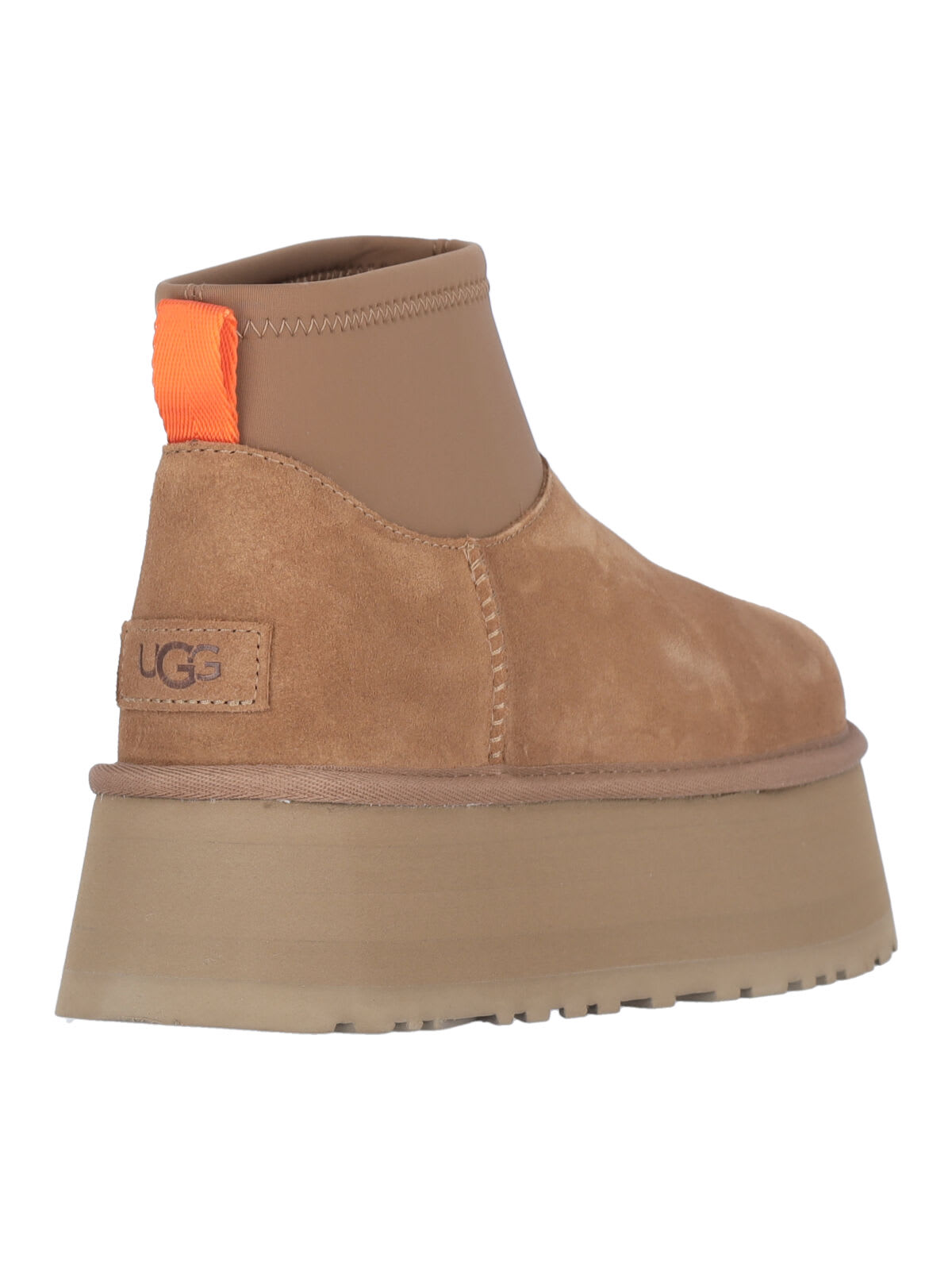 Ugg Classic Mini Dipper Platform Boots In Nude