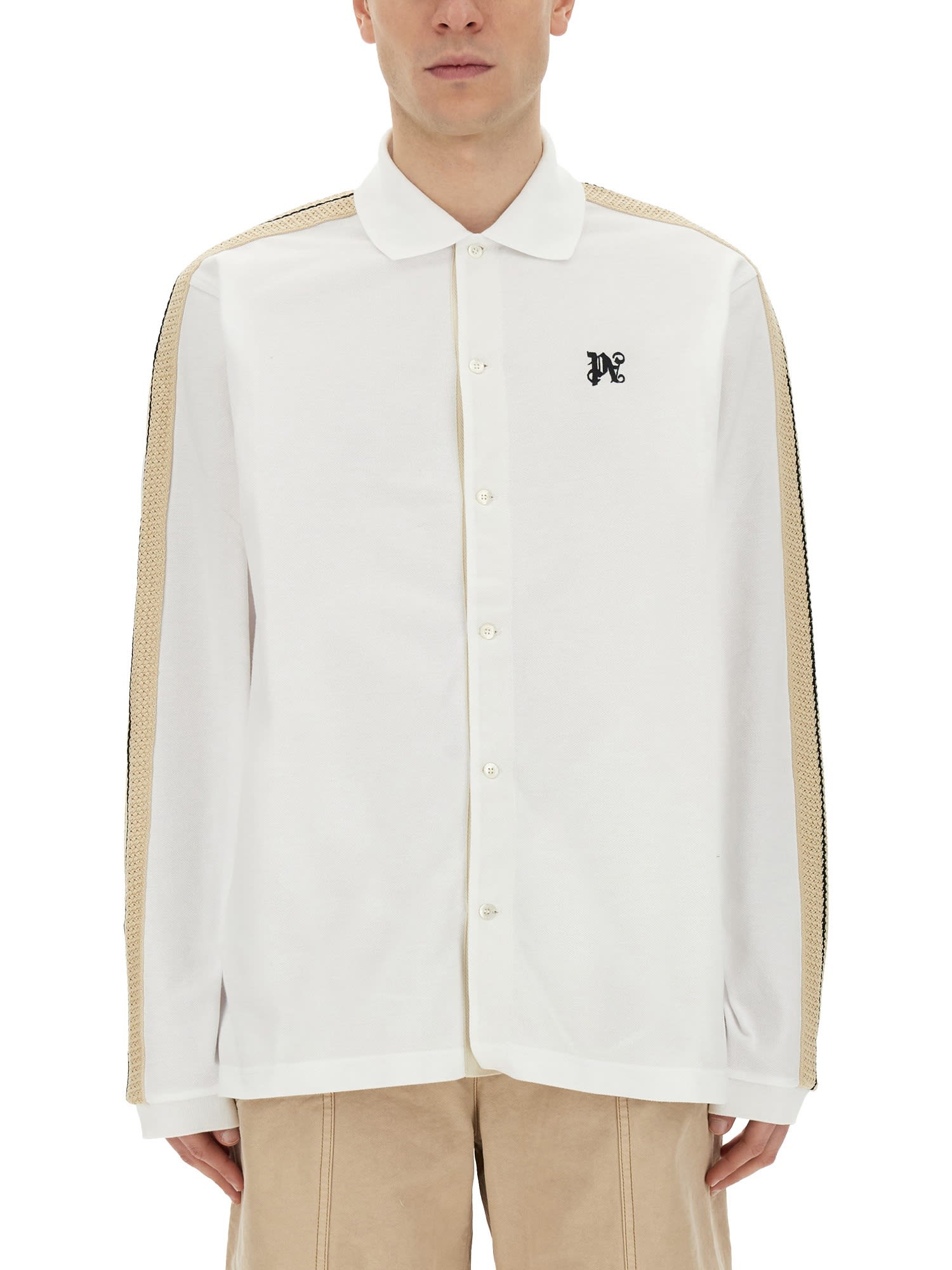 Palm Angels Polo Shirt With Monogram