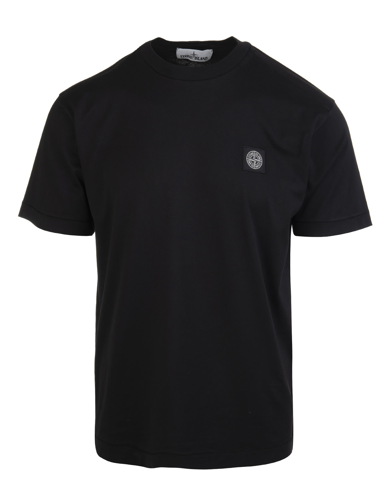 Stone Island Slim Fit Logo Patch T-shirt In V0029 Black | ModeSens