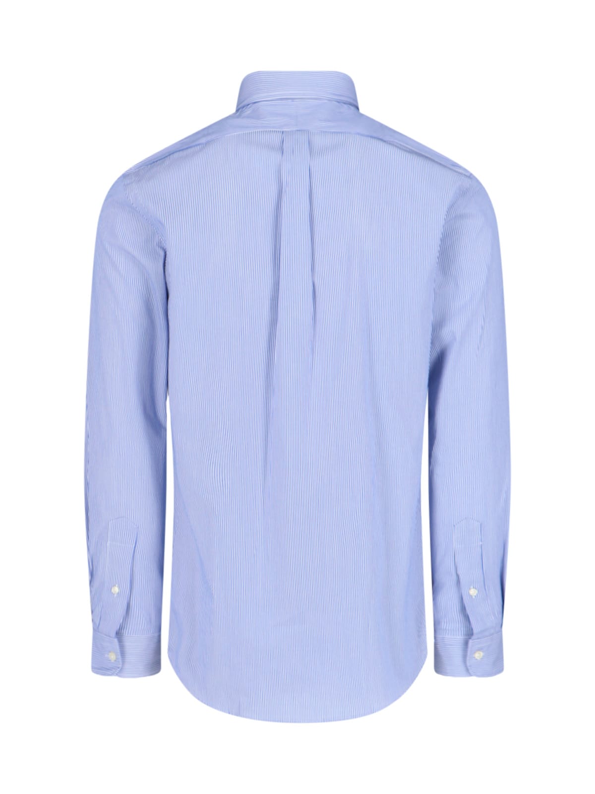 Polo Ralph Lauren Shirt Mens Blue Cotton Slim Fit Long Sleeve Button-down Mxx182 In Blue