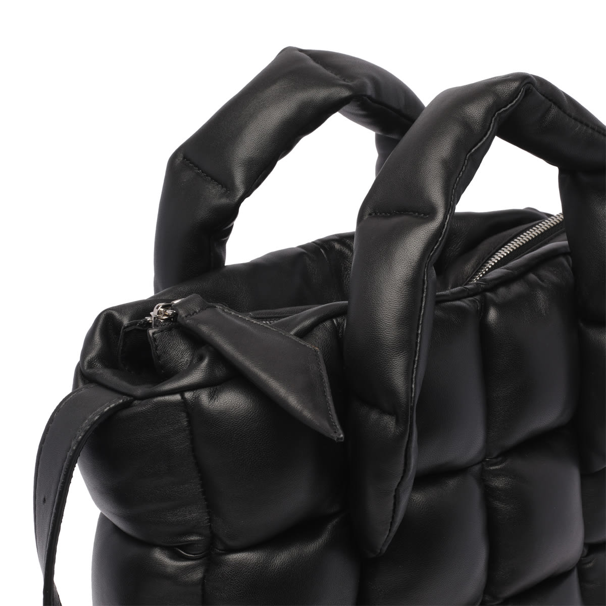 Shop Vic Matie Padded Handbag In Black
