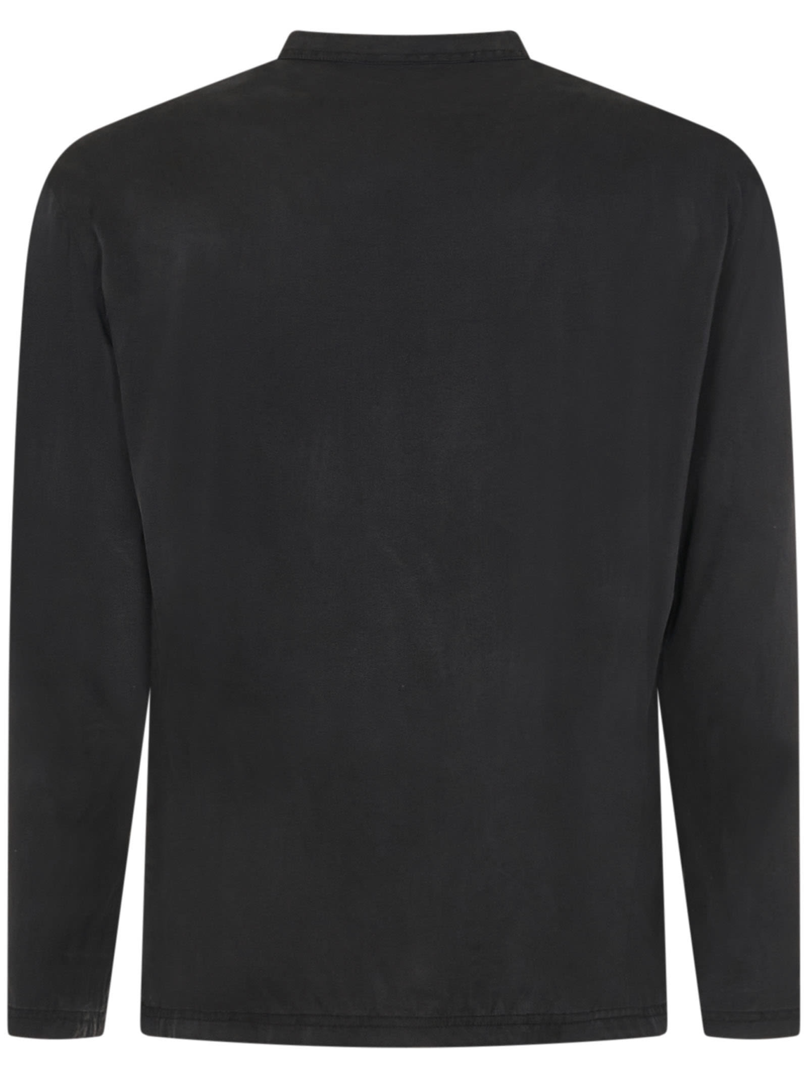 Shop Tom Ford Henley Shirt In Black