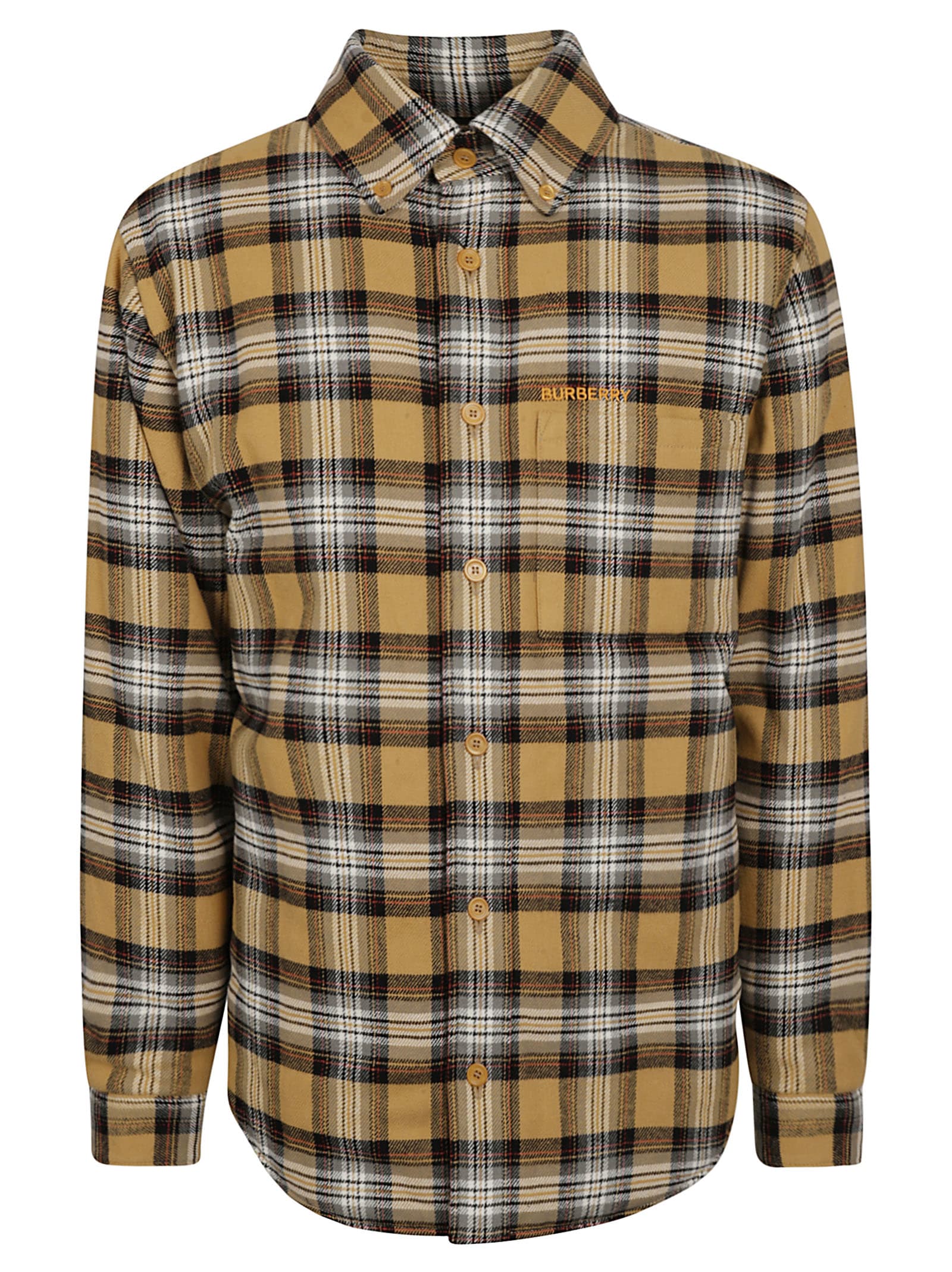 Burberry Rear Logo Embroidered Check Shirt