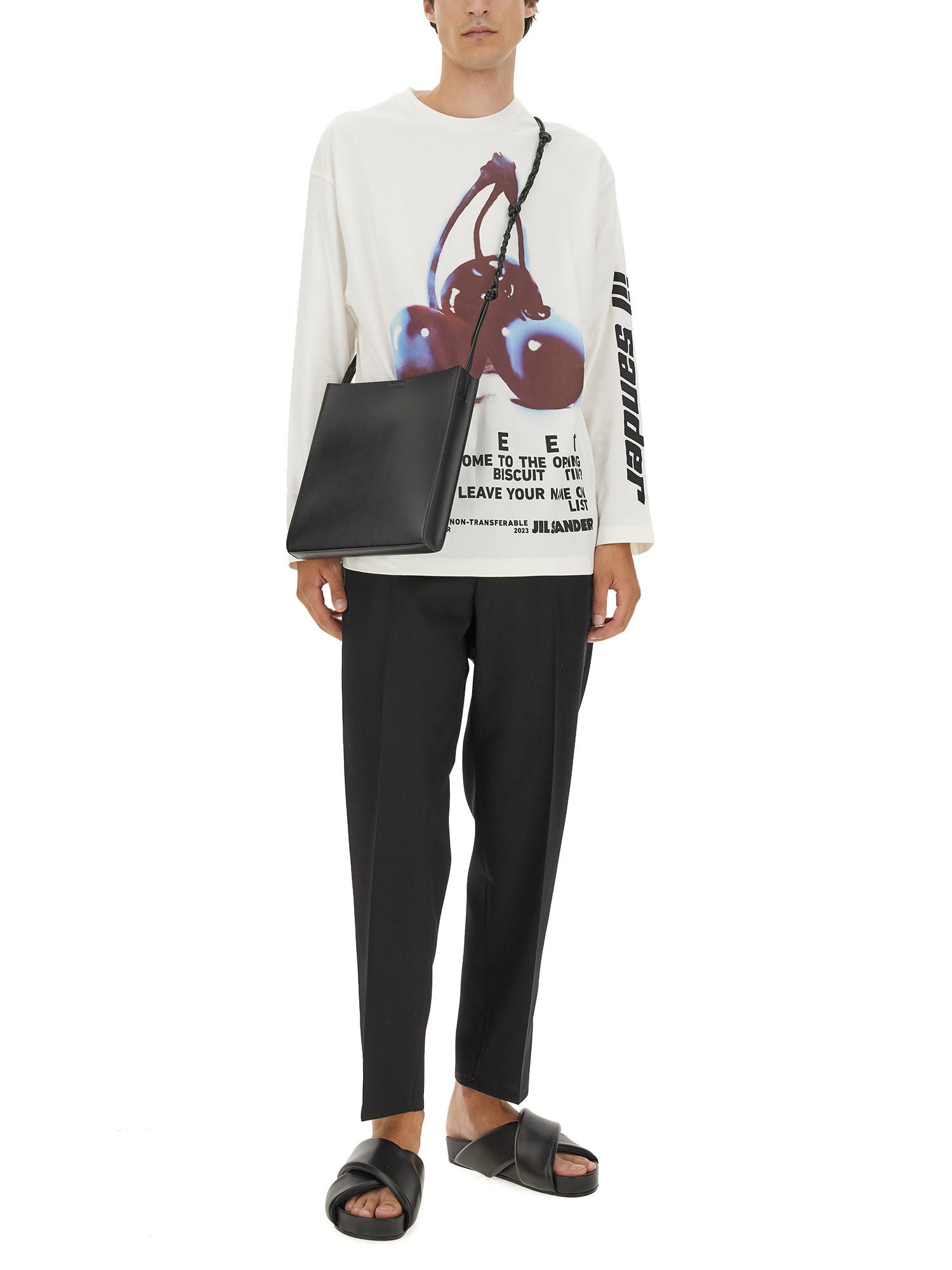 Shop Jil Sander T-shirt With Print In White