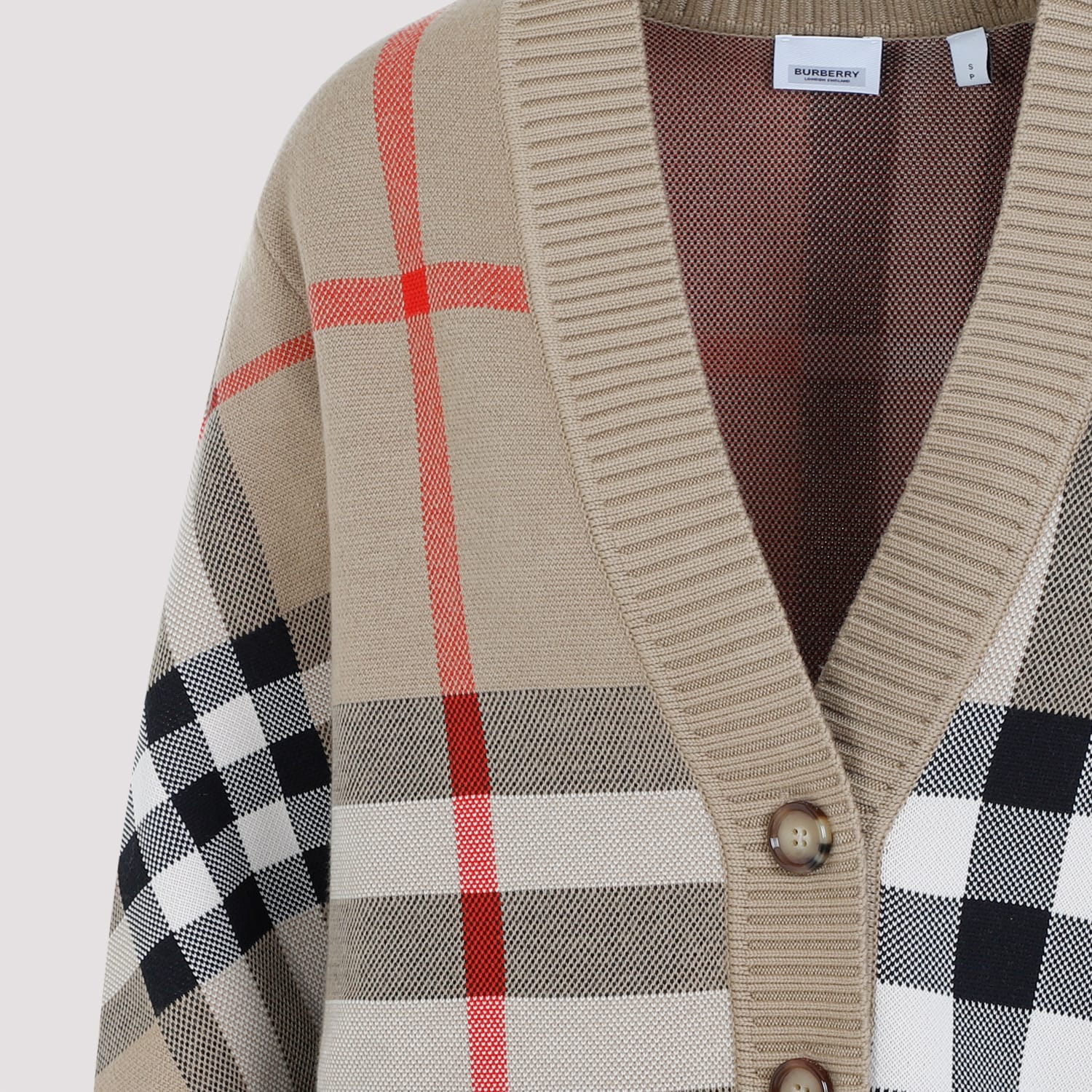 Burberry Caragh Cashmere Cardigan In Multi