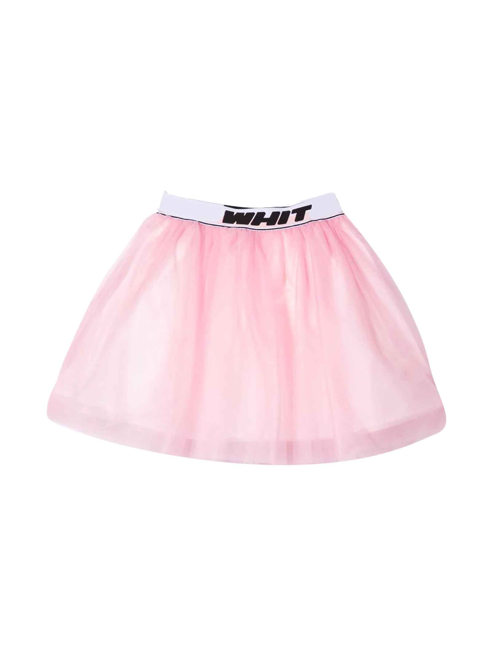 Off-White Pink Mini Skirt Girl