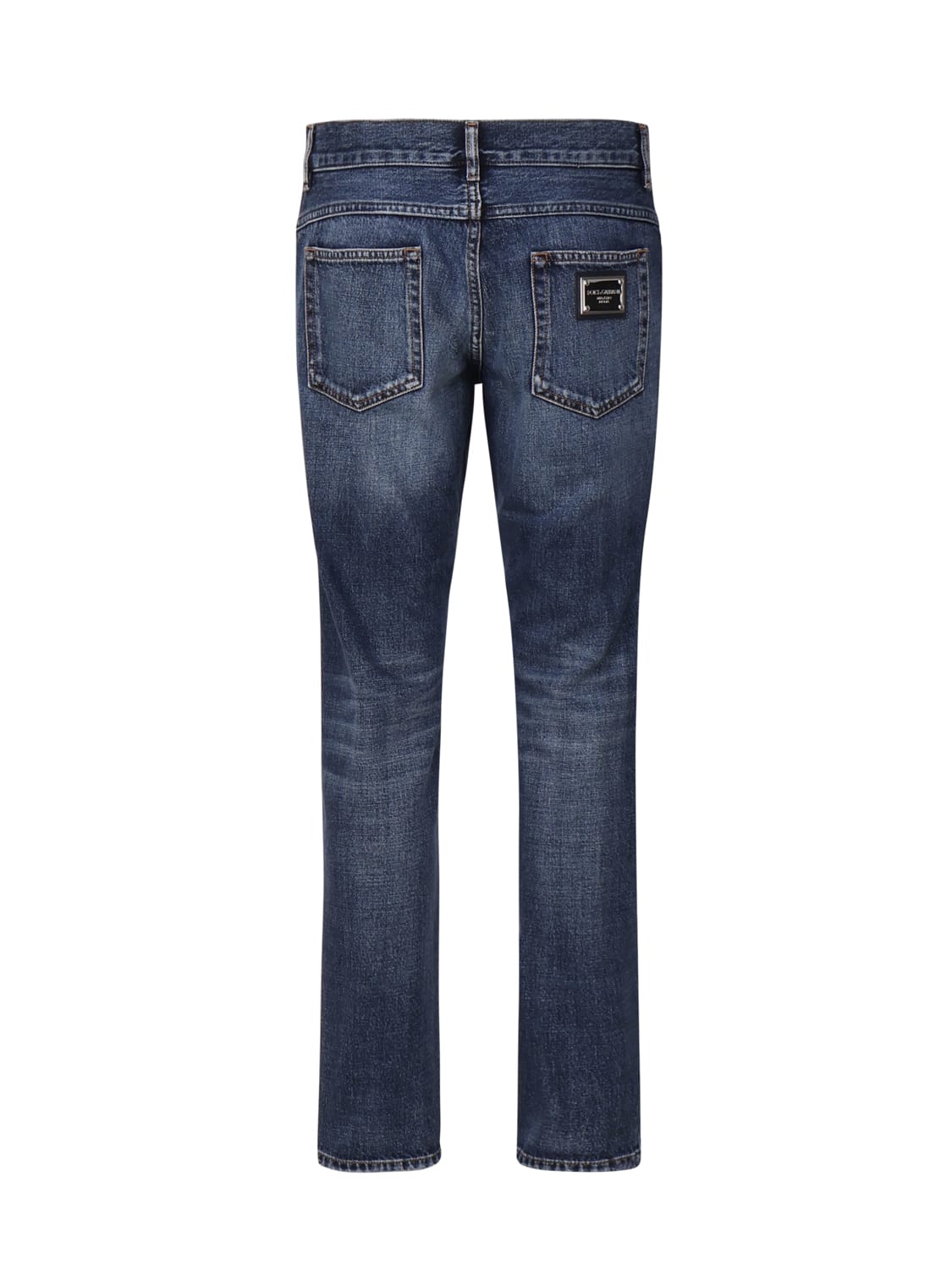 Shop Dolce & Gabbana Regular Five-pocket Model Jeans Made Of Denim In Blue