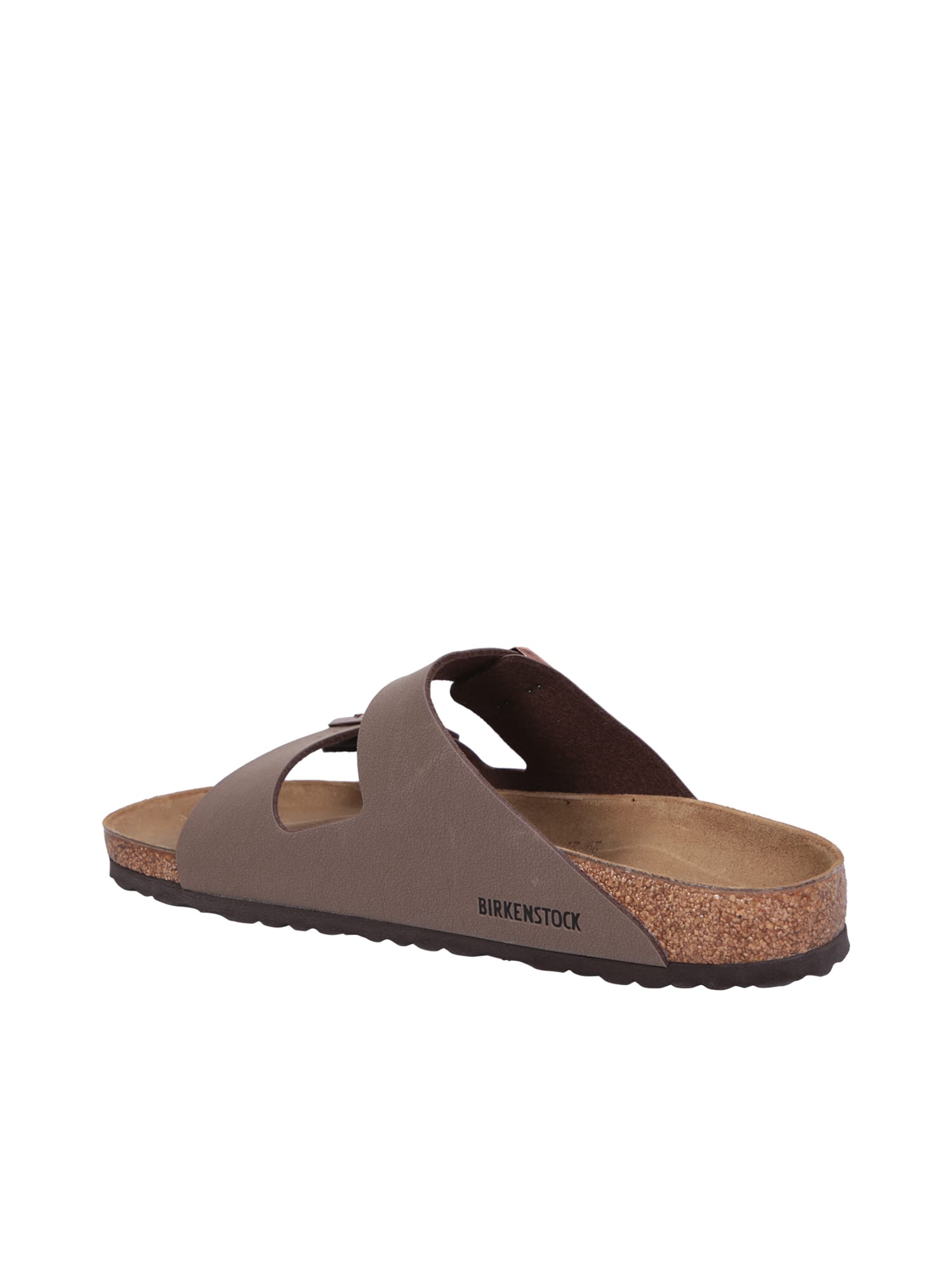 Shop Birkenstock Arizona Double Buckle Strap Sliders In Mocca