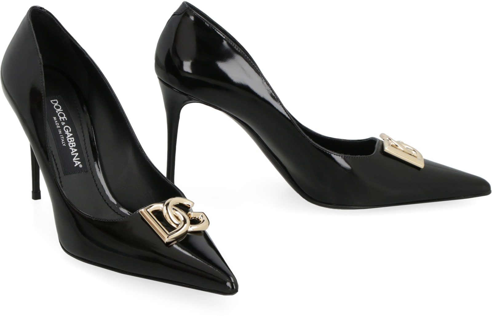 Shop Dolce & Gabbana Leather Pumps In Black