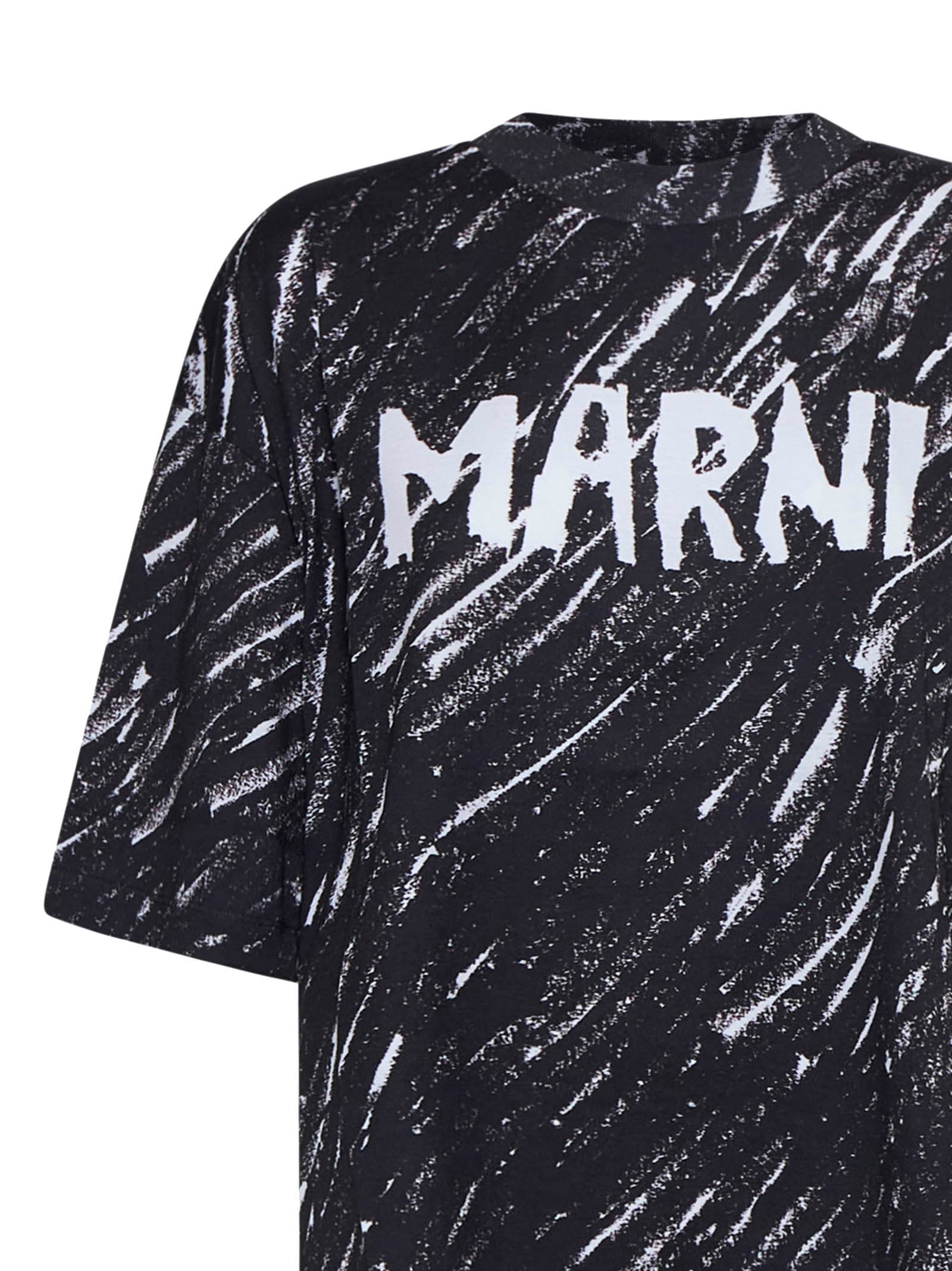 Shop Marni T-shirt In Black