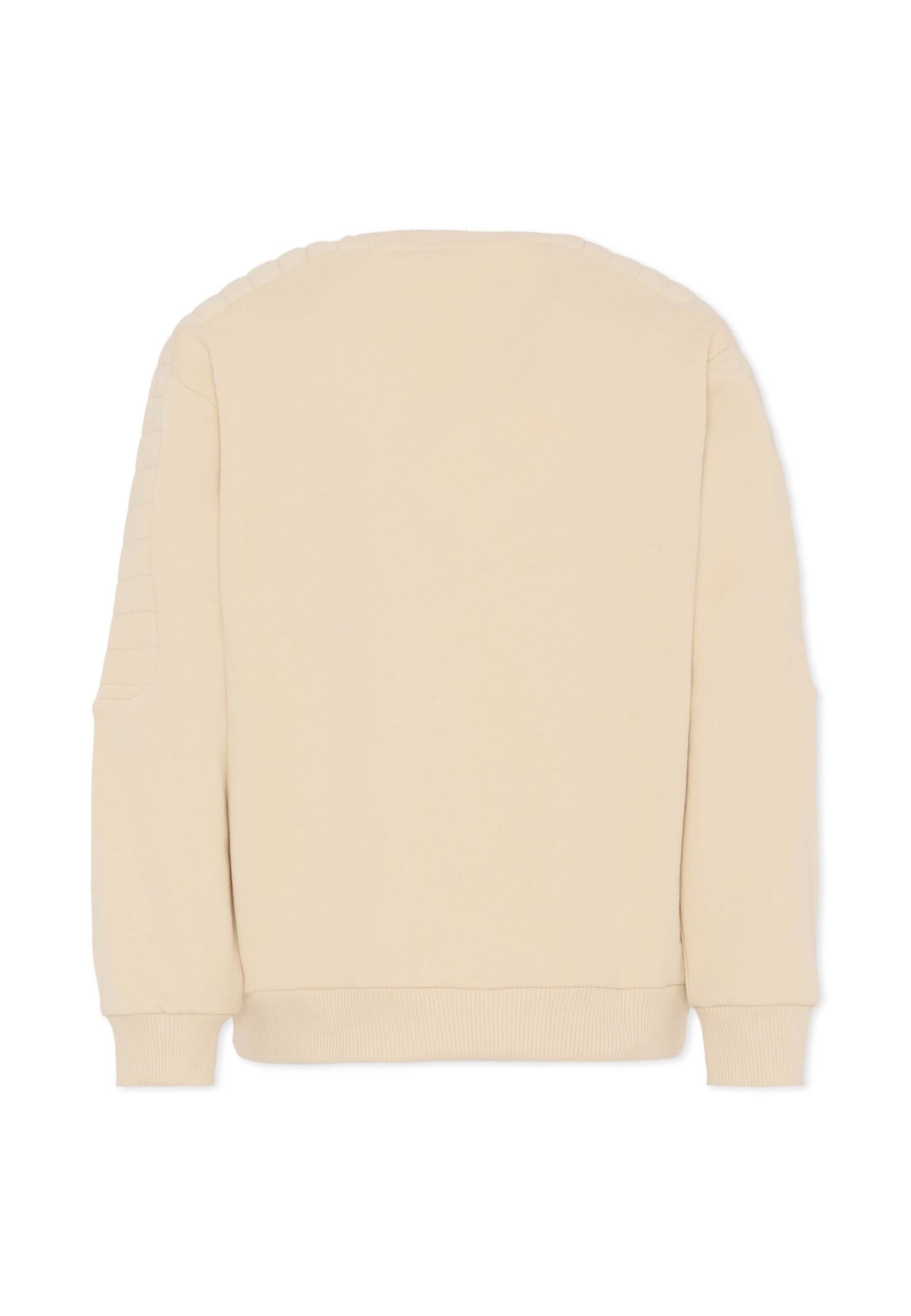 Balmain Beige Sweatshirt For Kids With Logo In Neutral