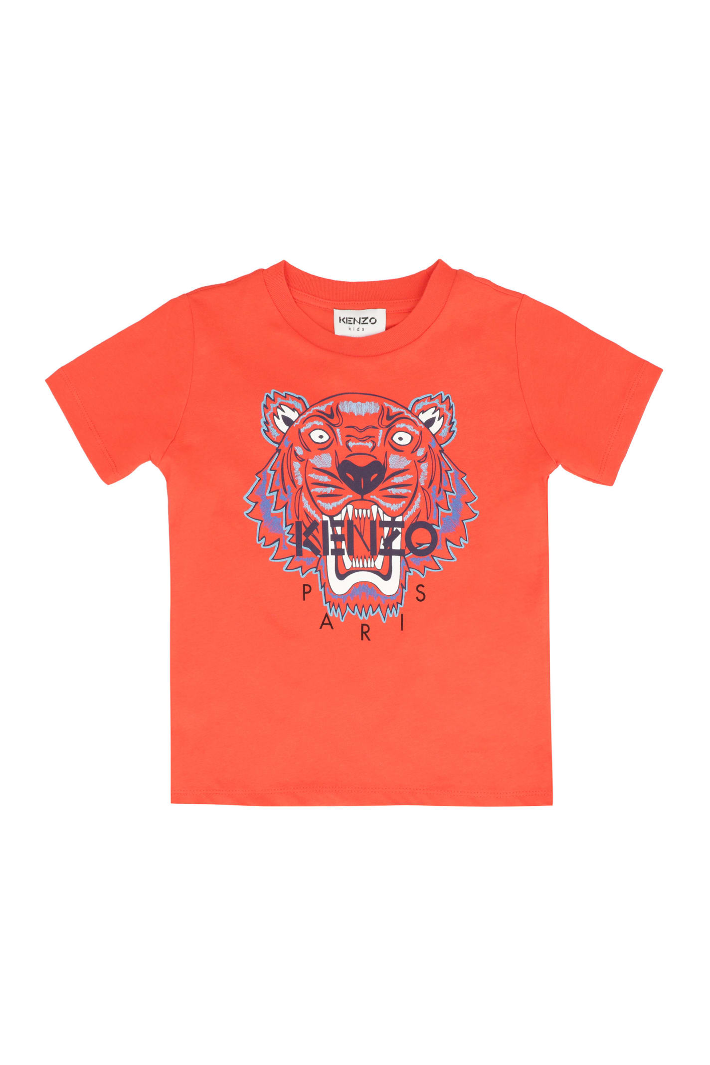 Kenzo Kids' Printed Cotton T-shirt In Red