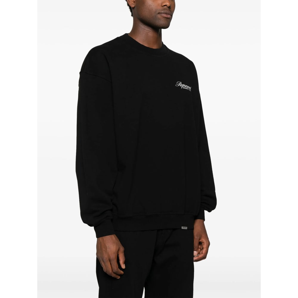 Represent "owners Club Script" Sweatshirt In Black