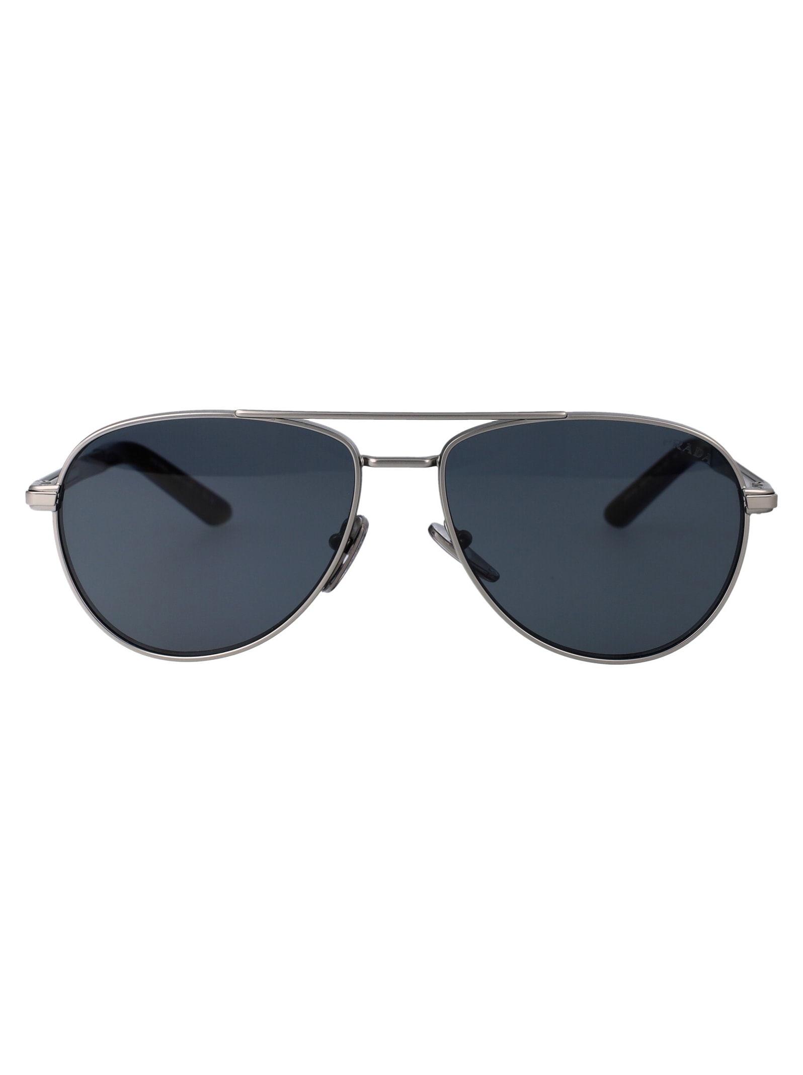 Shop Prada 0pr A54s Sunglasses In 7cq09t Matte Gunmetal