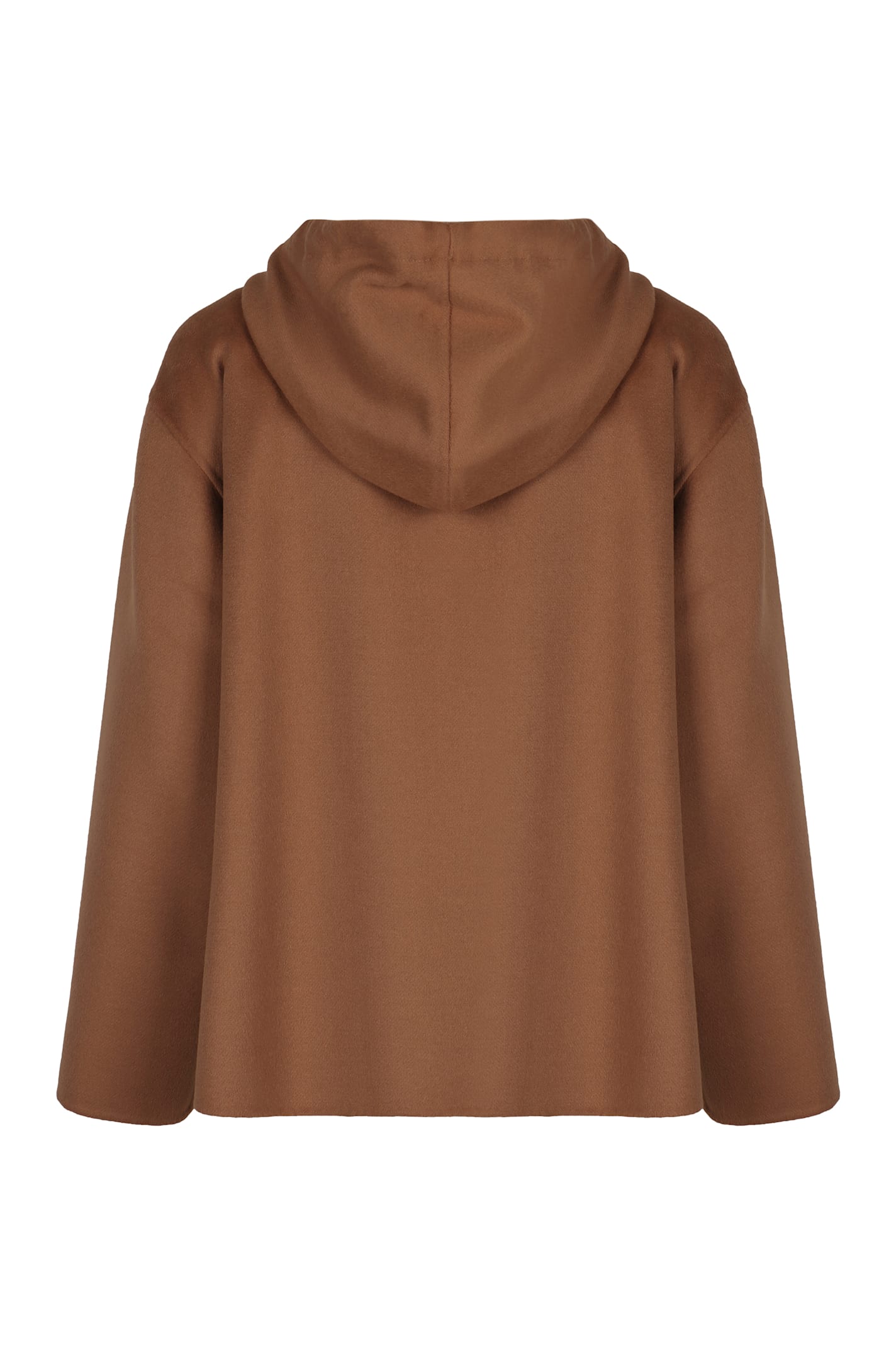 Max Mara Mina Wool And Silk Mix Jacket In Brown