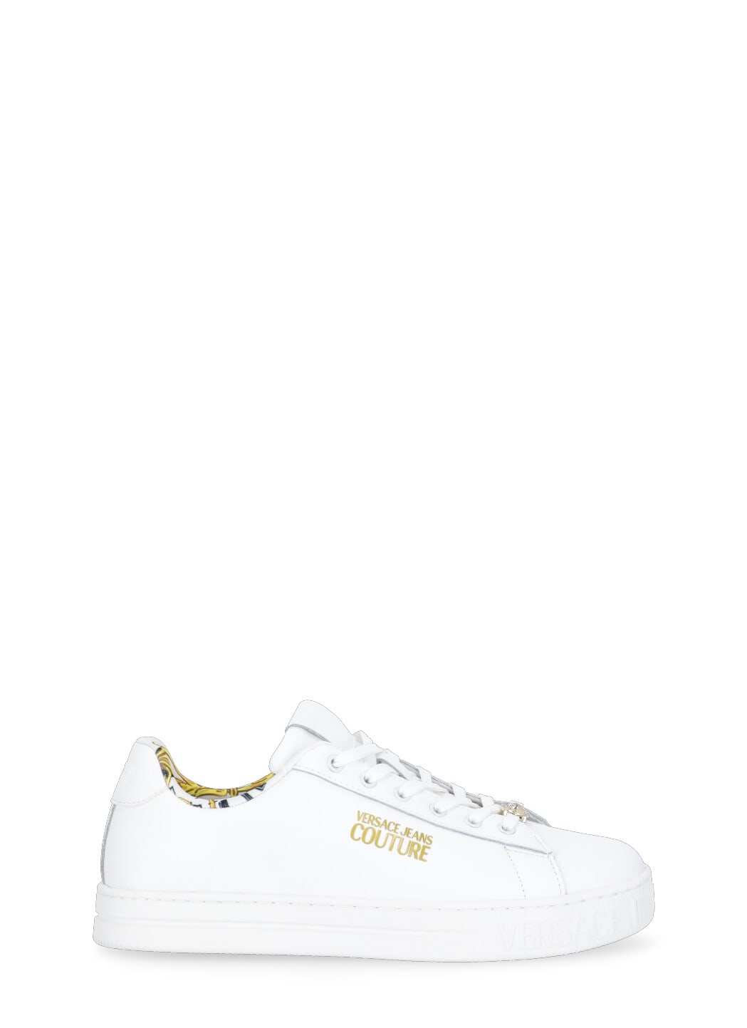 Versace Jeans Couture Court 88 Logo Couture Sneakers In White