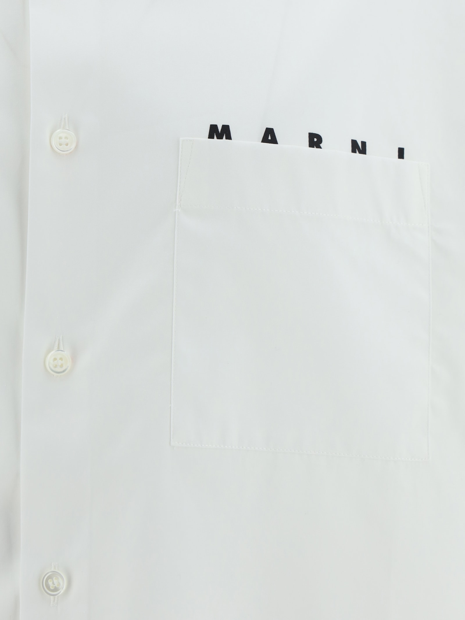 Shop Marni Shirt In Lily White.