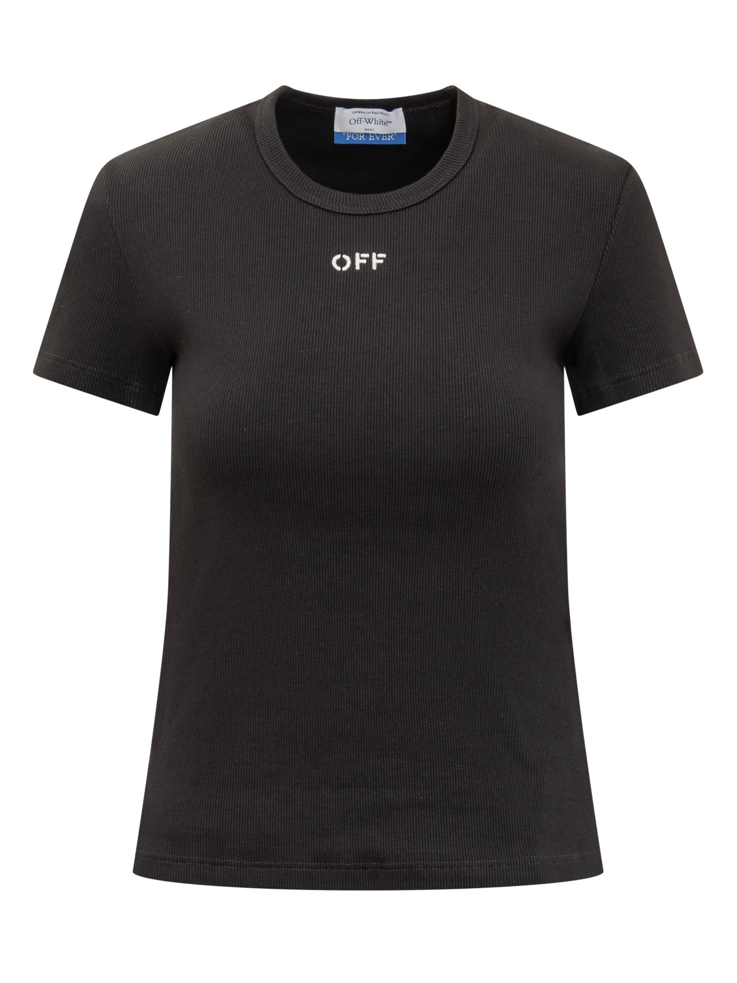 Shop Off-white Off T-shirt In Black White