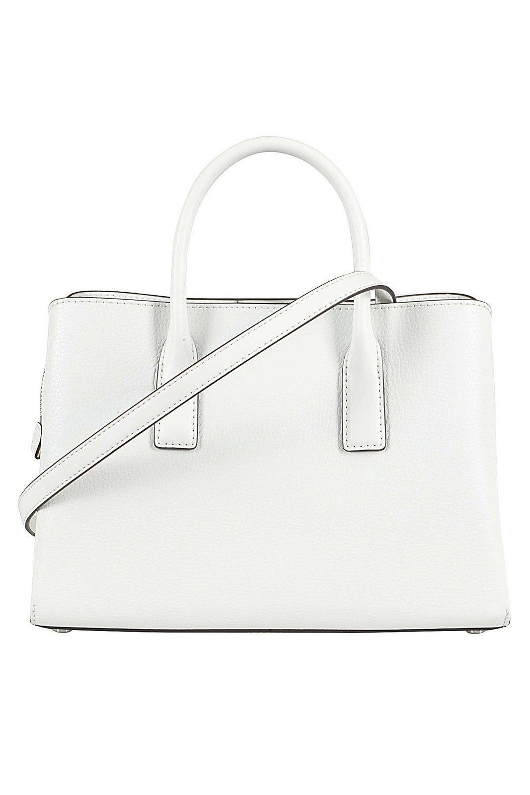 Shop Michael Michael Kors Ruthie Tote Bag In White