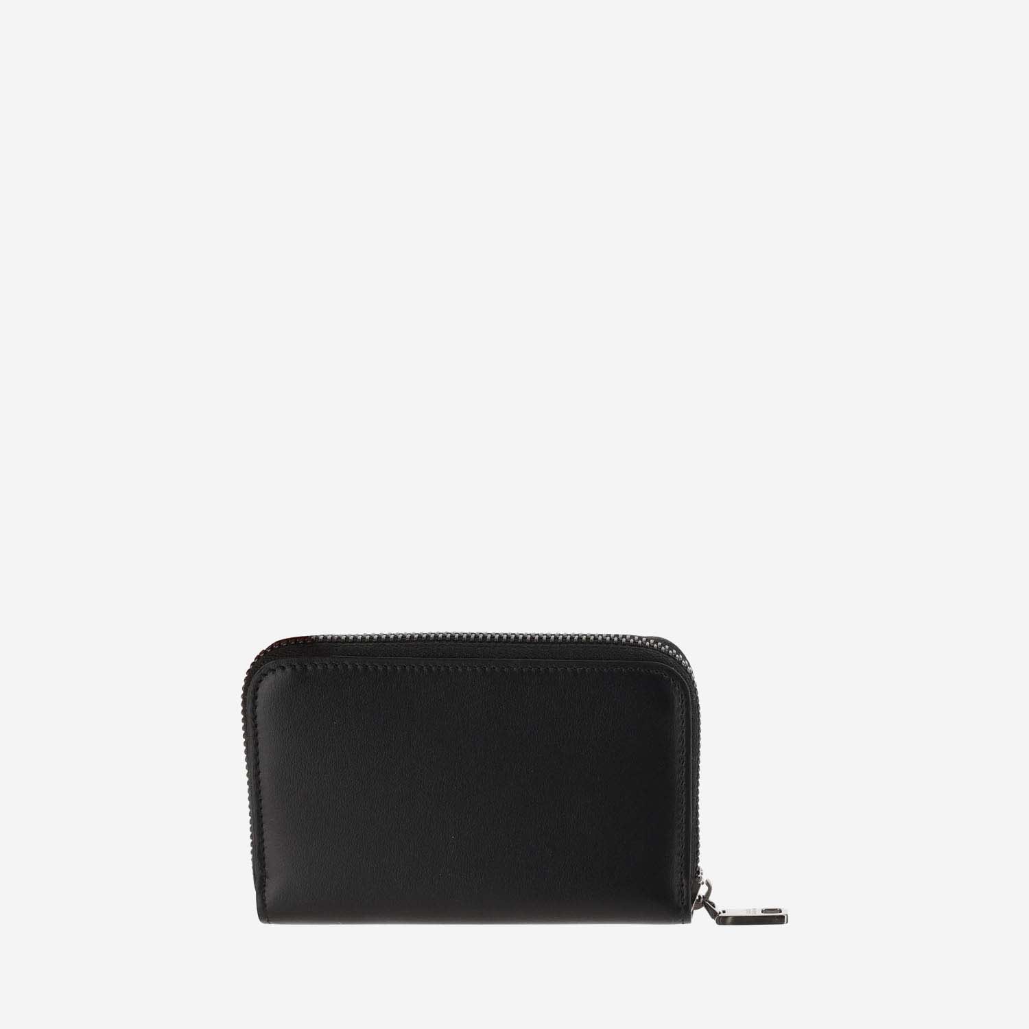 Shop Dolce & Gabbana Leather Wallet With Logo In Black