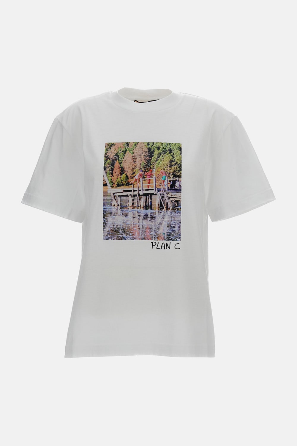 Plan C Printed T-shirt In White