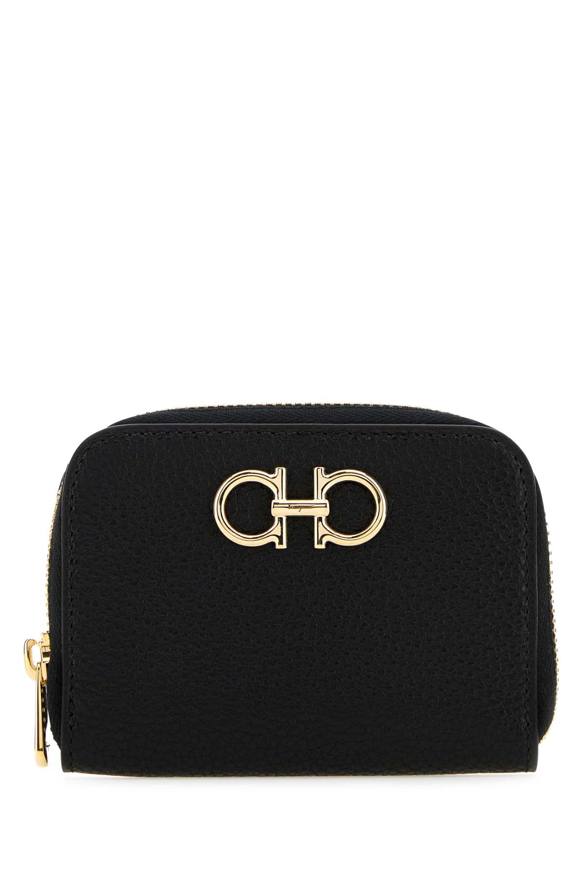 Ferragamo Gancini Leather Zipped Card Case