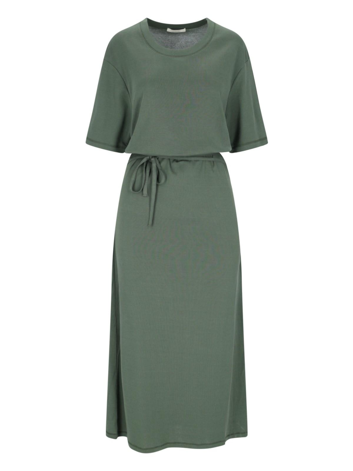 Shop Lemaire Midi T-shirt Dress In Green