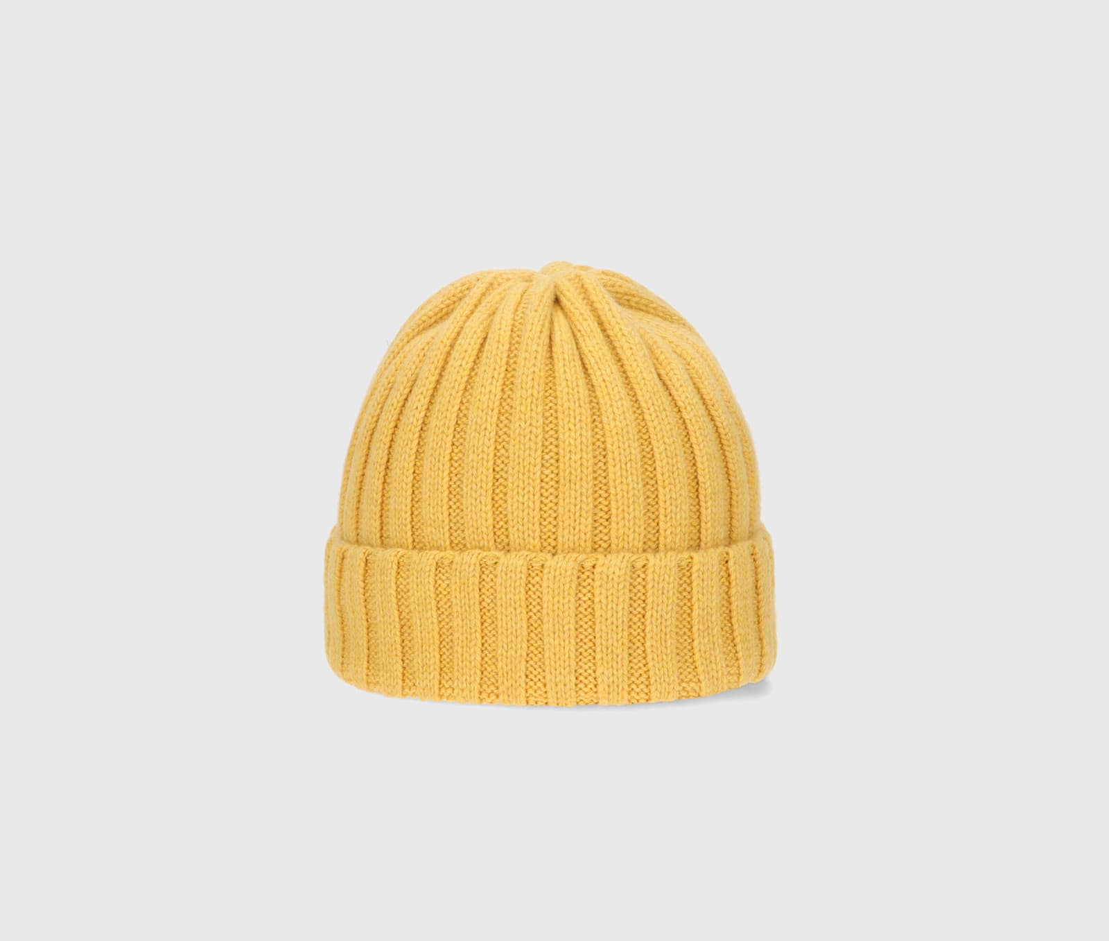 Shop Borsalino Hill Beanie Cashmere In Yellow