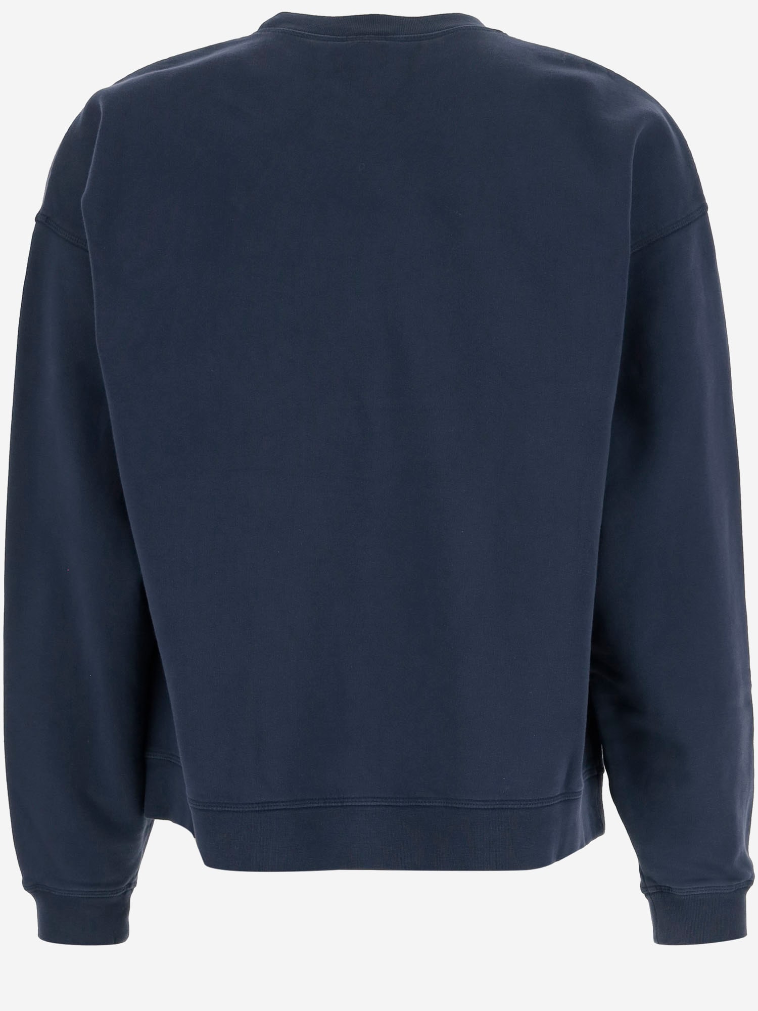 Dsquared2 Cotton Sweatshirt With Logo In Blue
