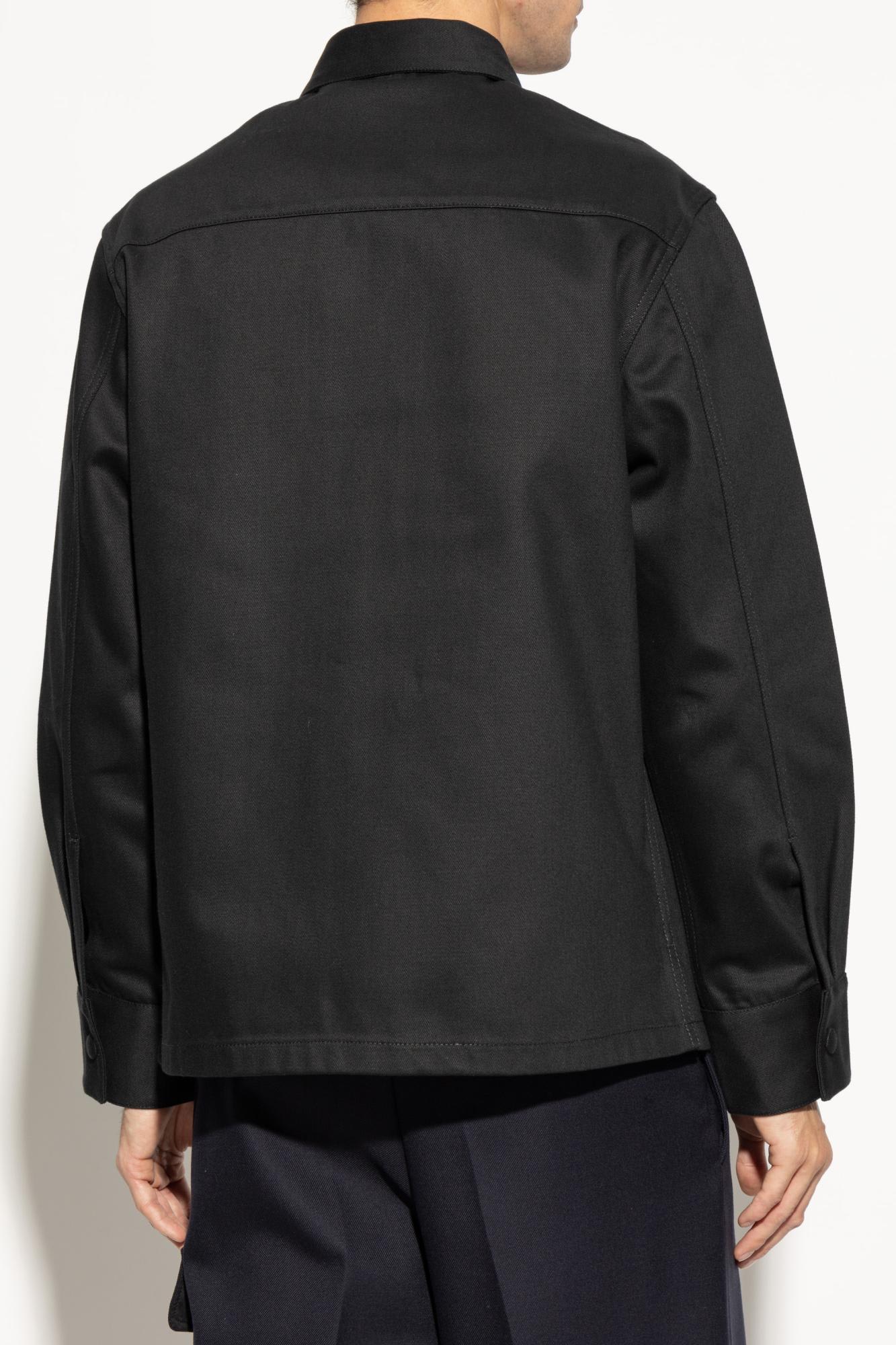 Shop Jil Sander Shirt With Pockets In Nero