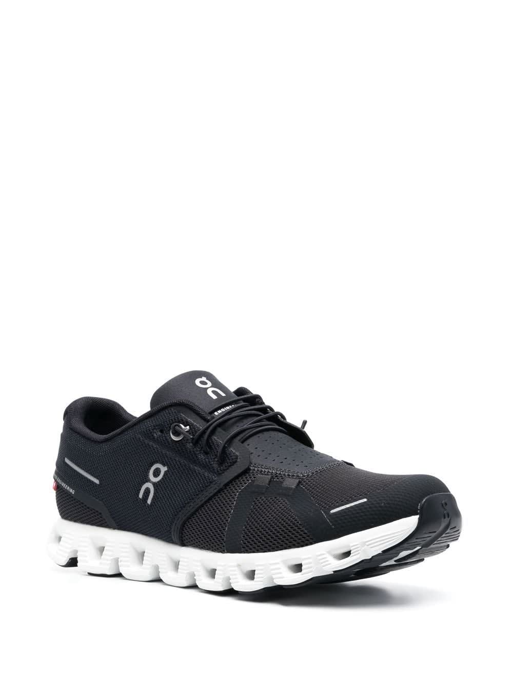 Shop On Cloud 5 Sneakers In Black White