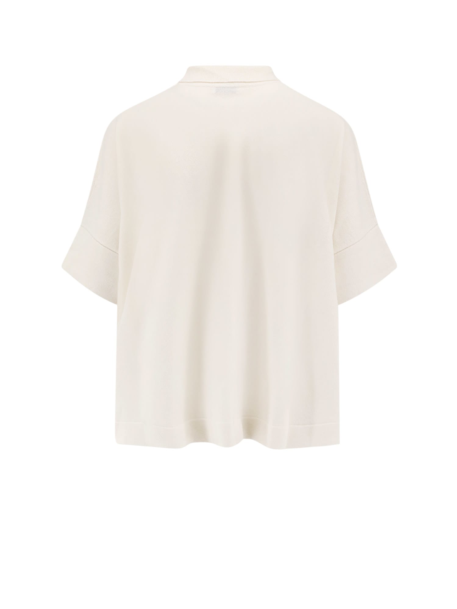 Shop Brunello Cucinelli Polo Shirt In White