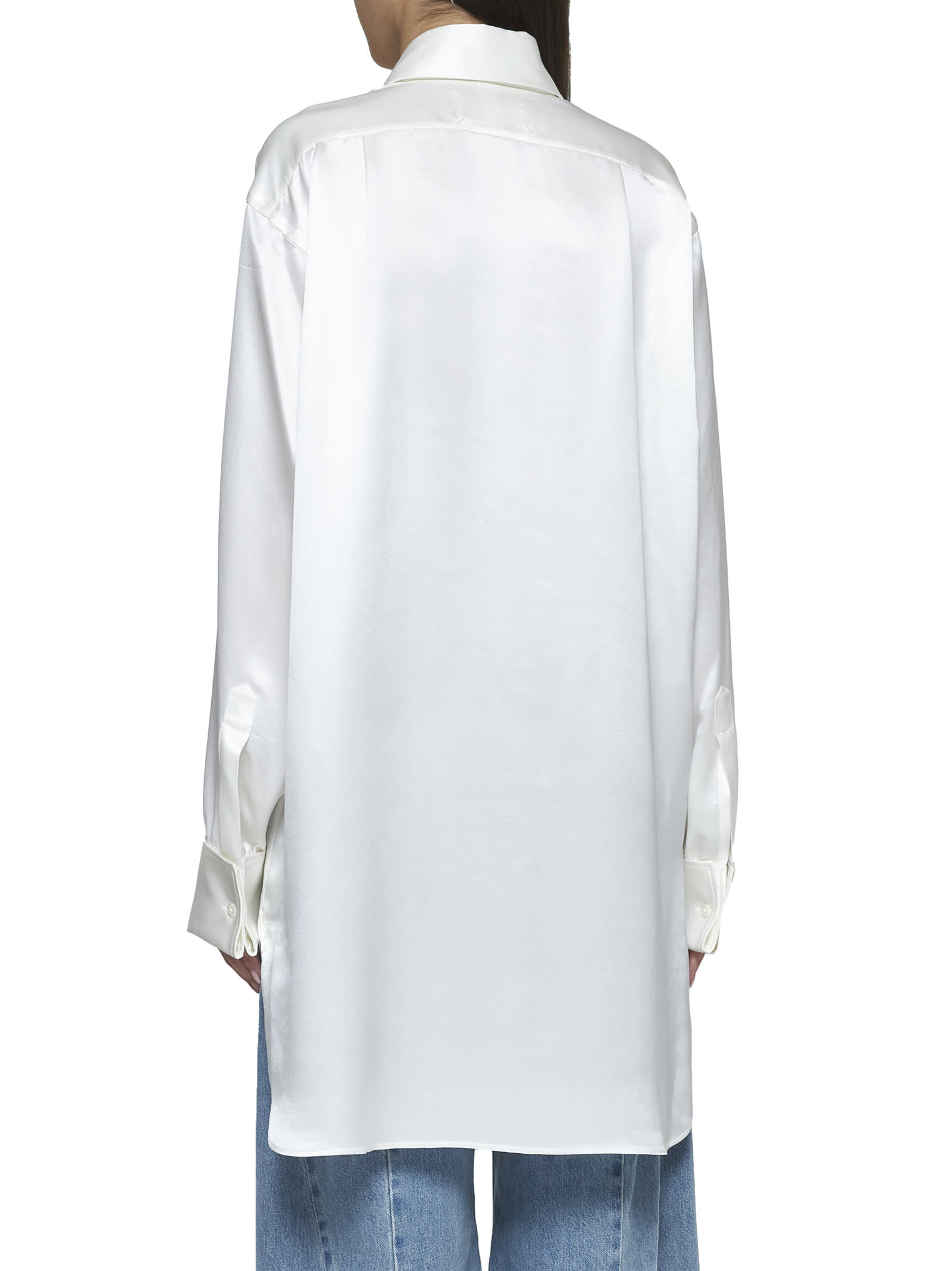 Shop Maison Margiela Shirt In White