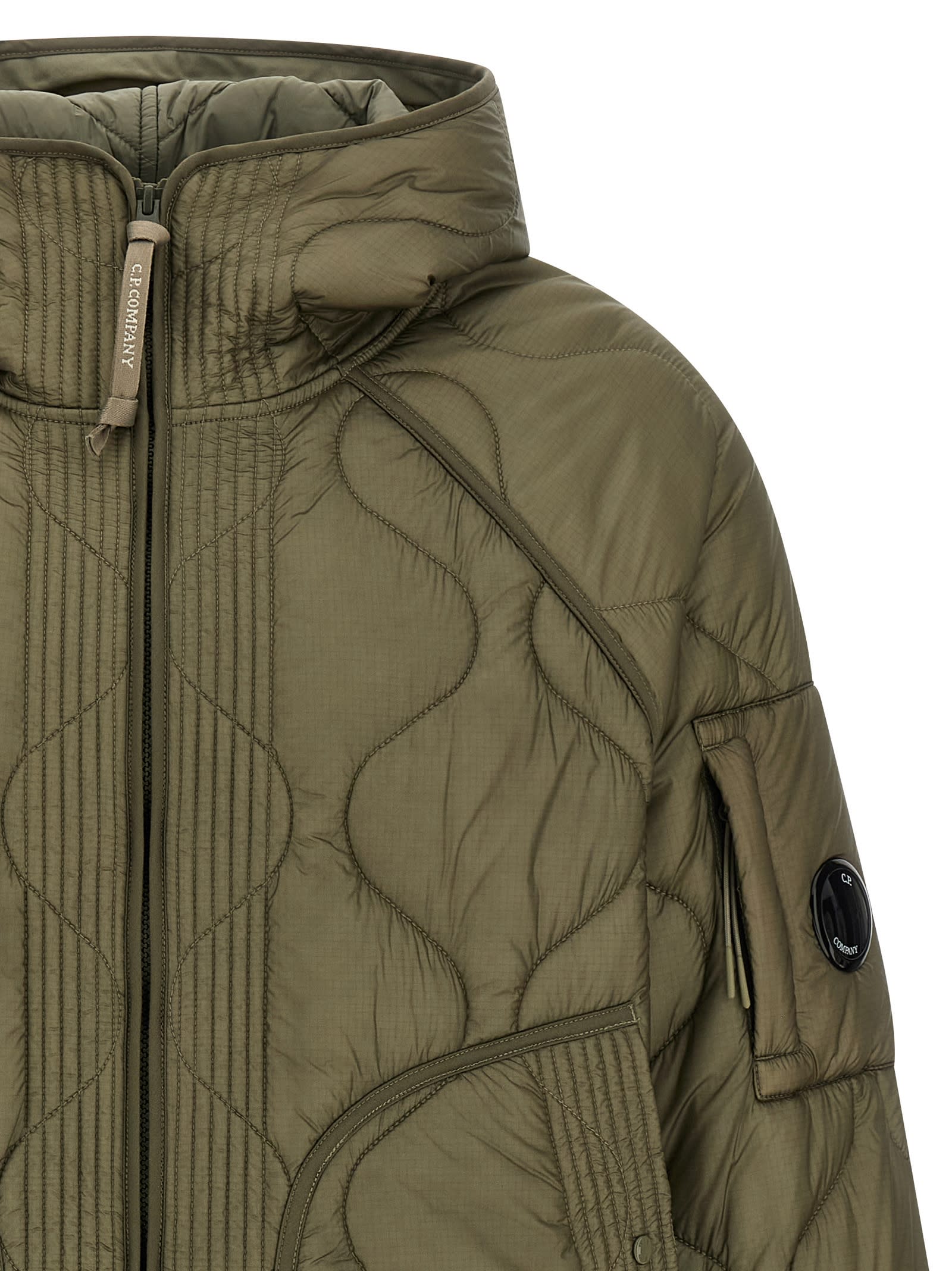 C.p. Company C. P. Company Light Down Jacket In Green