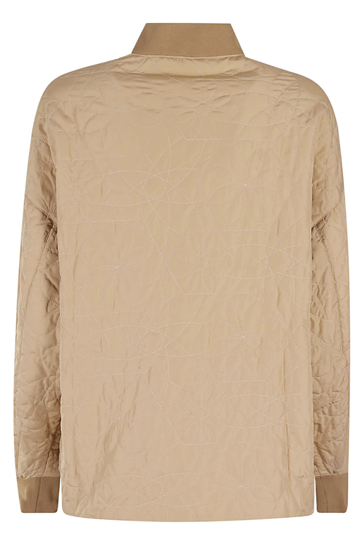 Shop Maison Kitsuné Quilted Blouson In Chino Beige