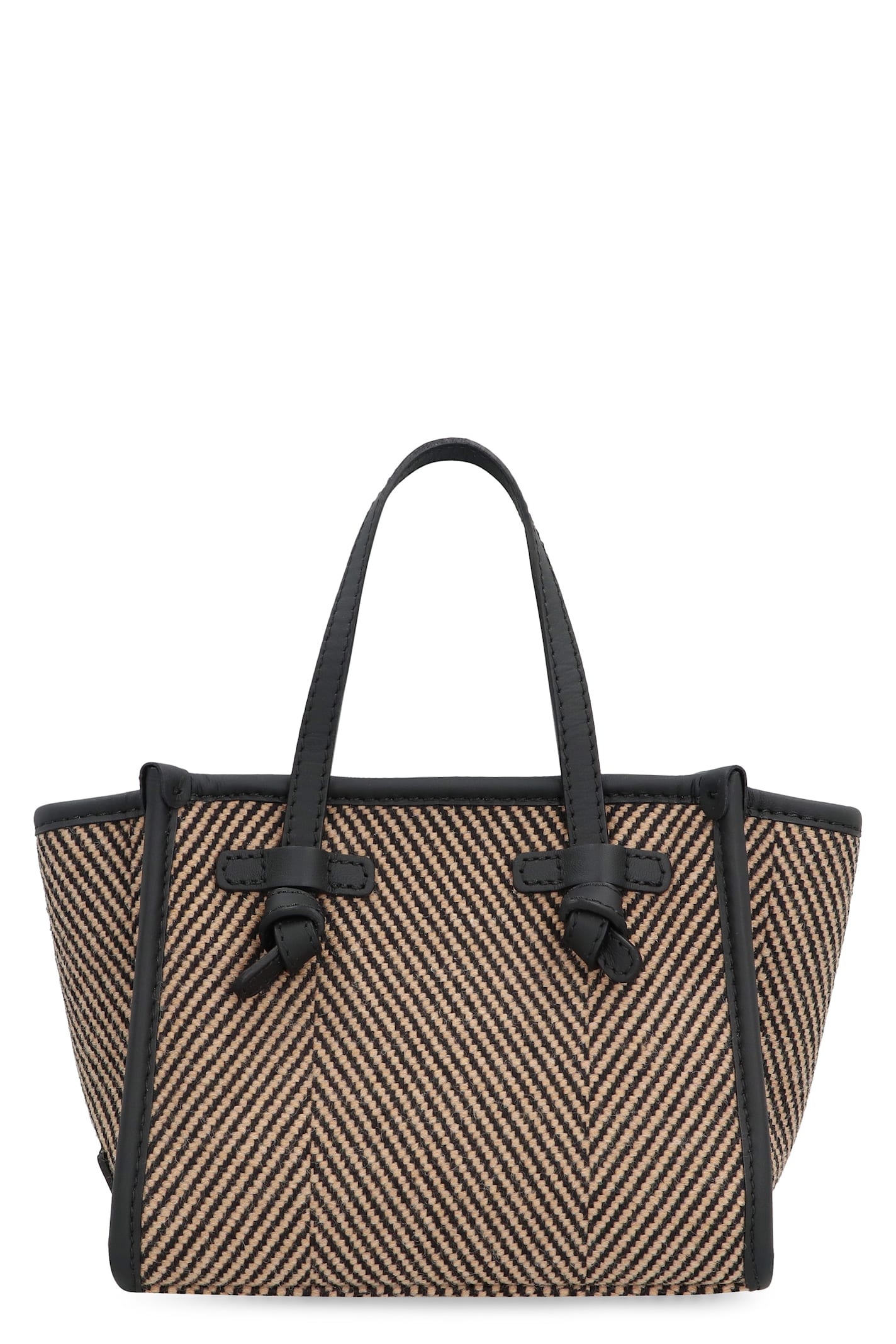 Miss Marcella Herringbone Fabric Handbag