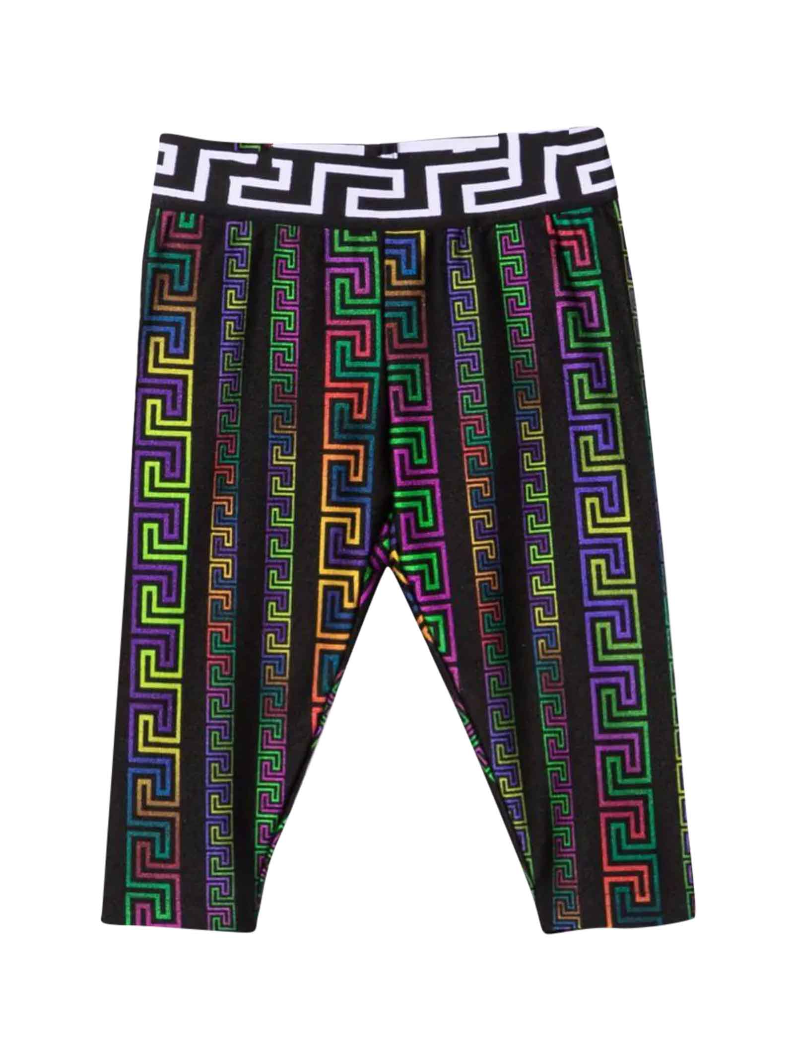 Versace Young Multicolored Baby Leggings