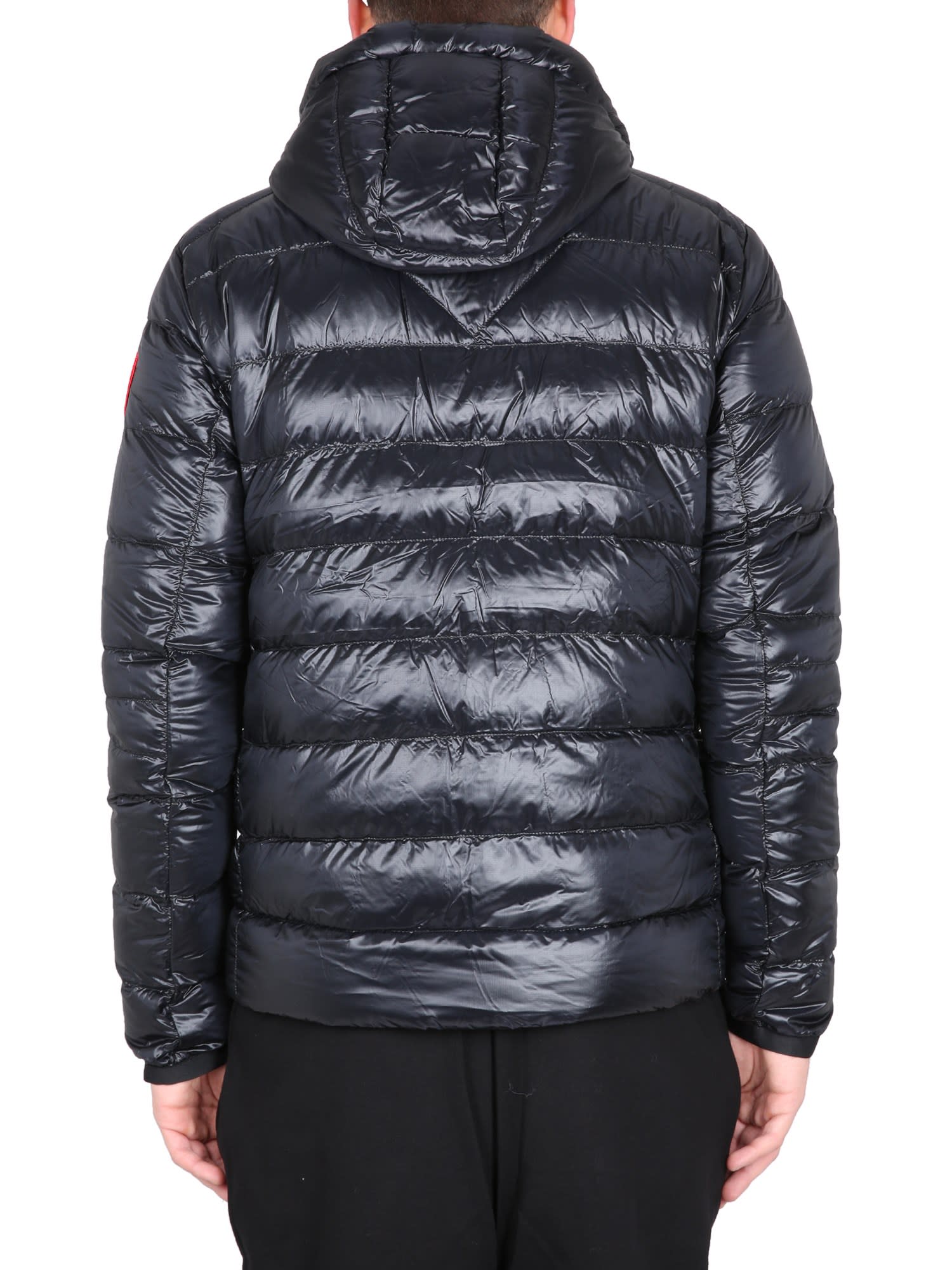 Shop Canada Goose Sidney Hooded Down Jacket In Black