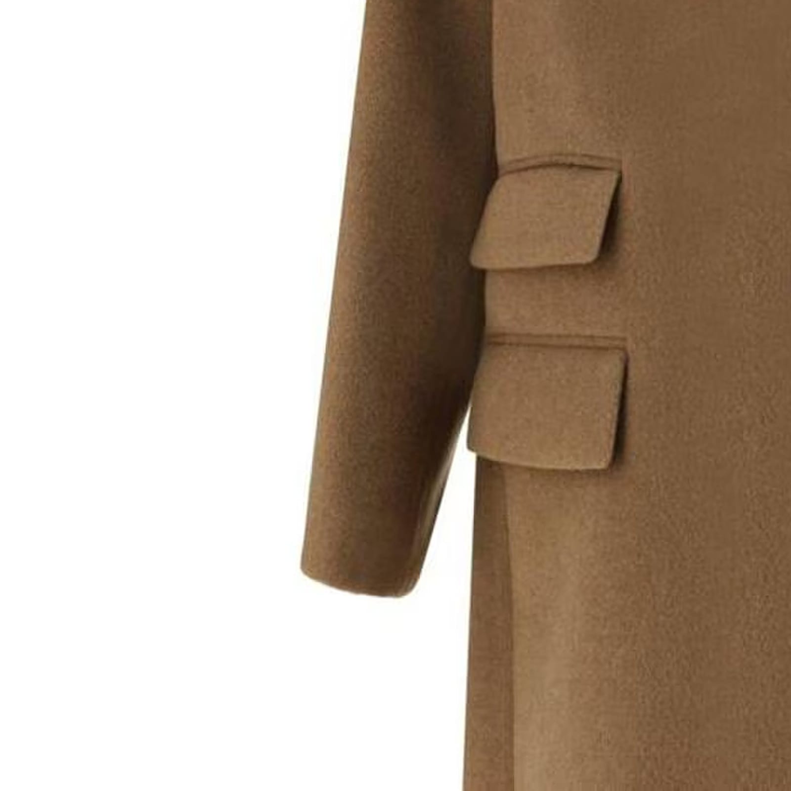 Saint Laurent Manteau Oversize Coat In Brown