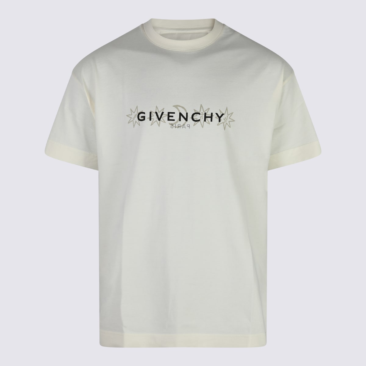 Shop Givenchy Ivory Cotton T-shirt In White