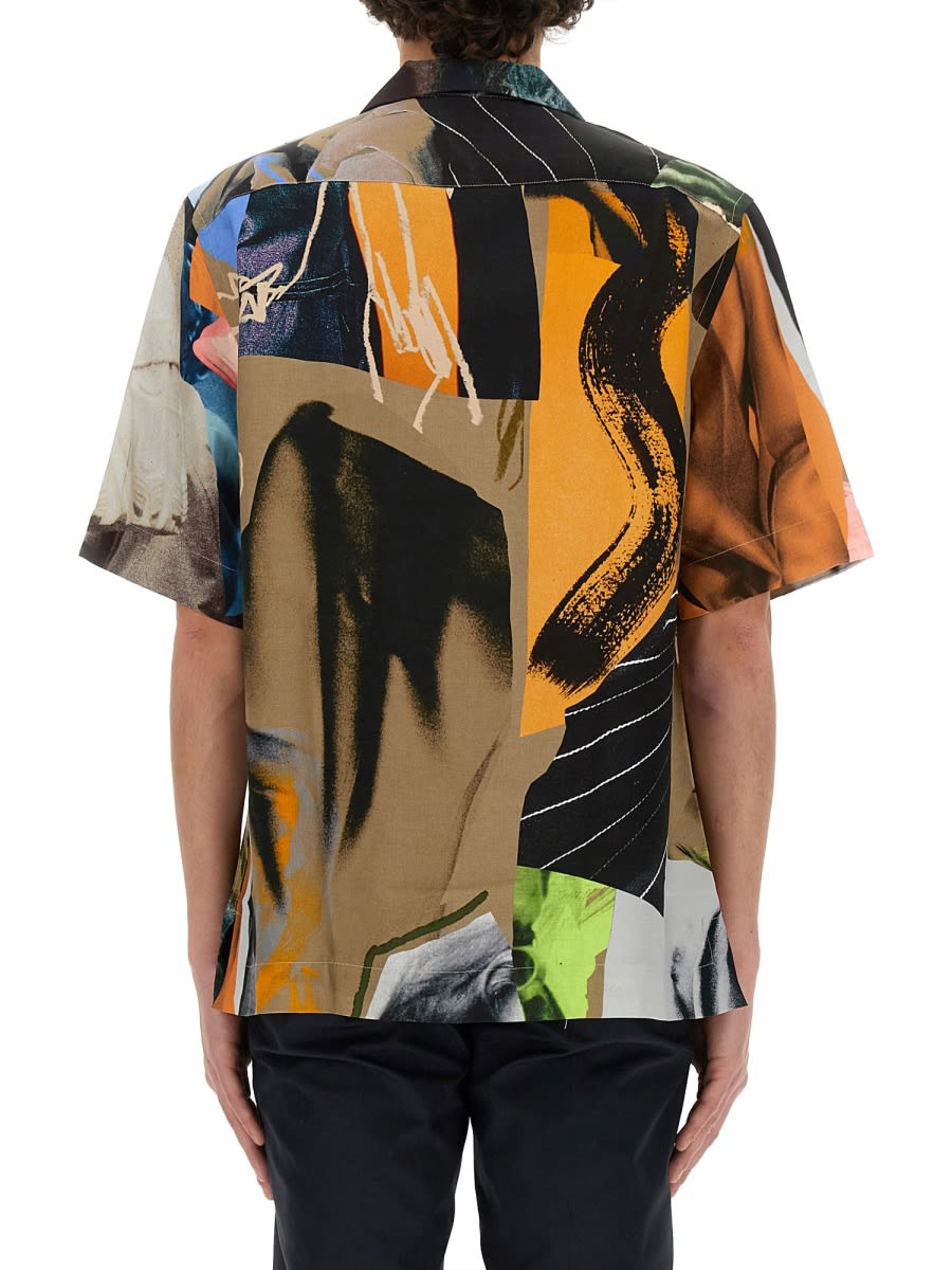 Shop Paul Smith Life Drawing Print Shirt In Multicolour