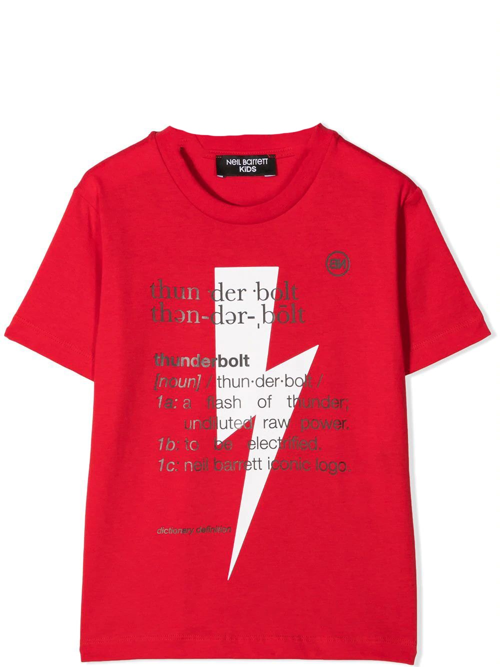 Click to view more detailed imagery on our partner's website Neil Barrett Kids' Print T-shirt In Red