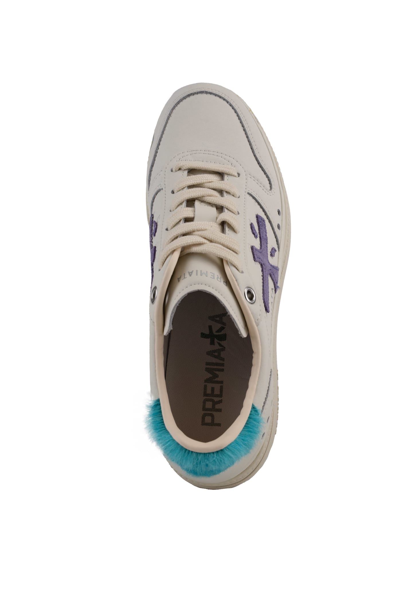Premiata Sneakers Micol 7443 In Bianco/viola