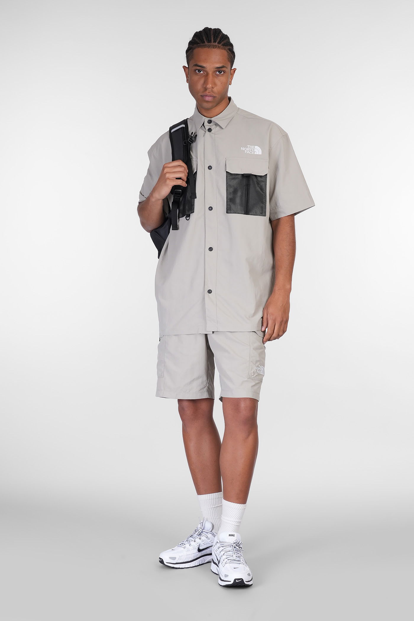 THE NORTH FACE NSE SUMMER SHIRT SHIRT IN GREY POLYAMIDE 