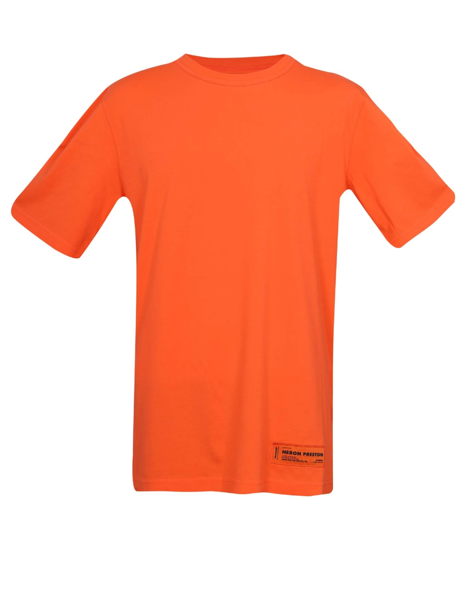 HERON PRESTON T-shirt In Orange Cotton