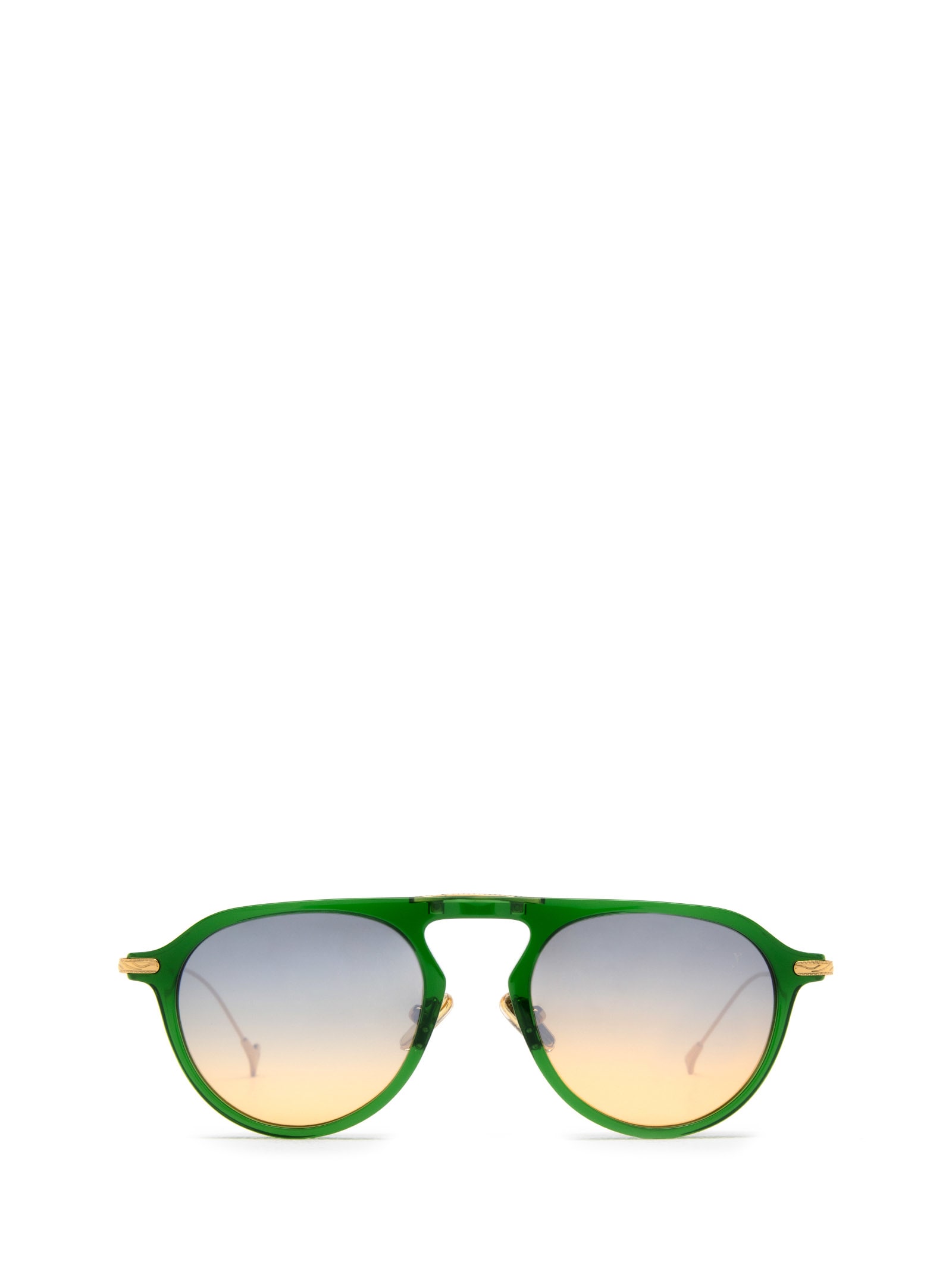 Steven Transparent Green Sunglasses