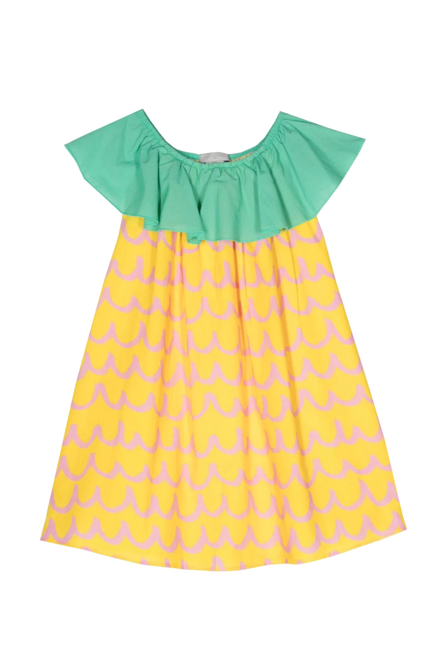 Stella Mccartney Kids' Dress With Print In Yellow